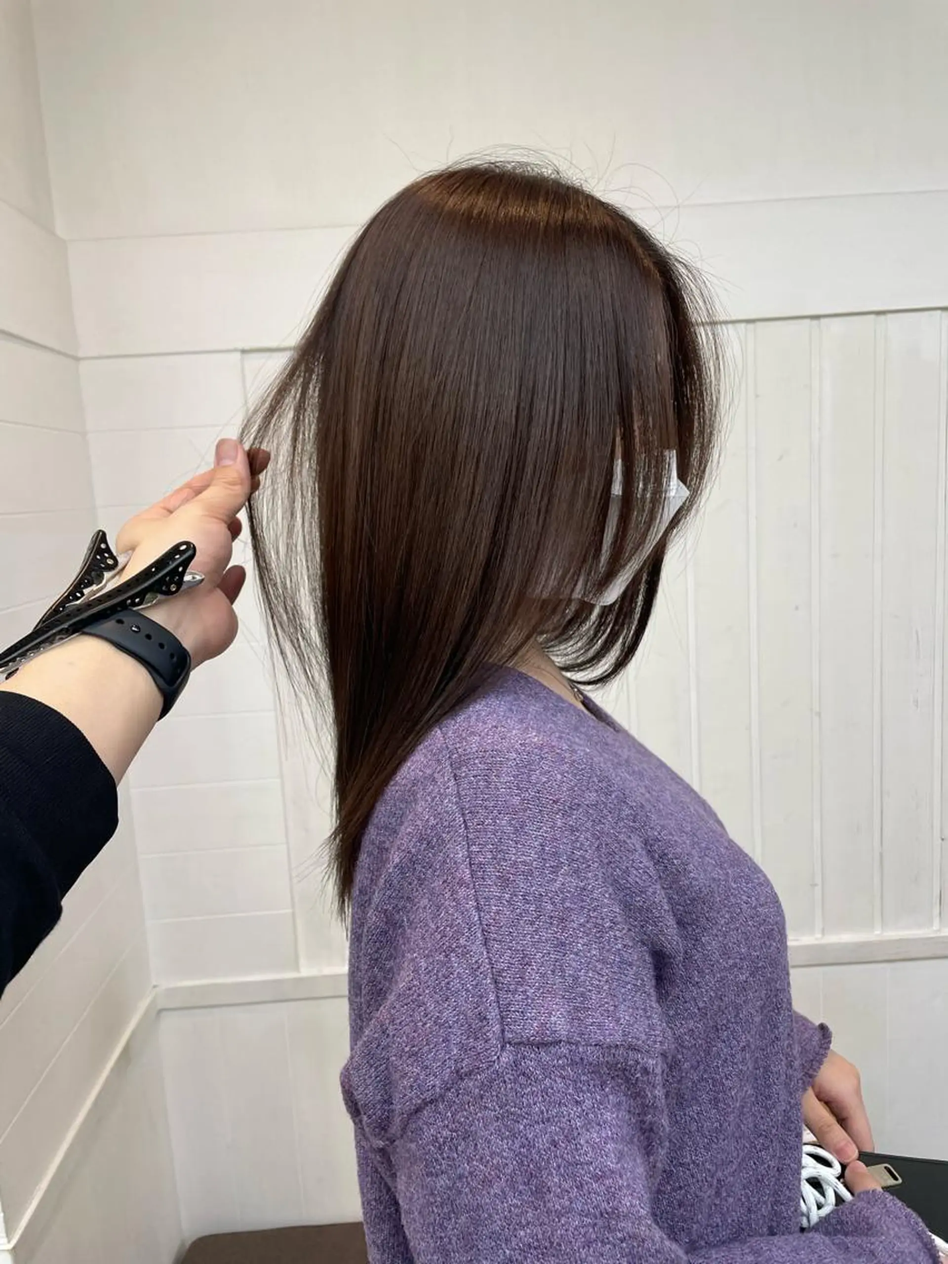 ロング カラー カット 縮毛矯正 トリートメント HIKARU副店長/ ✨️髪質改善のヘアスタイル