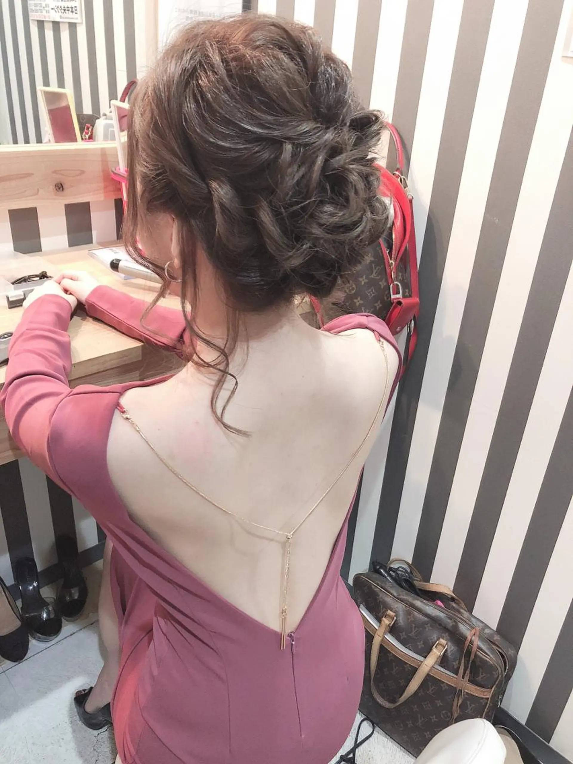 ミディアム ヘアアレンジ Kanani所属・田中 佐枝子のヘアスタイル