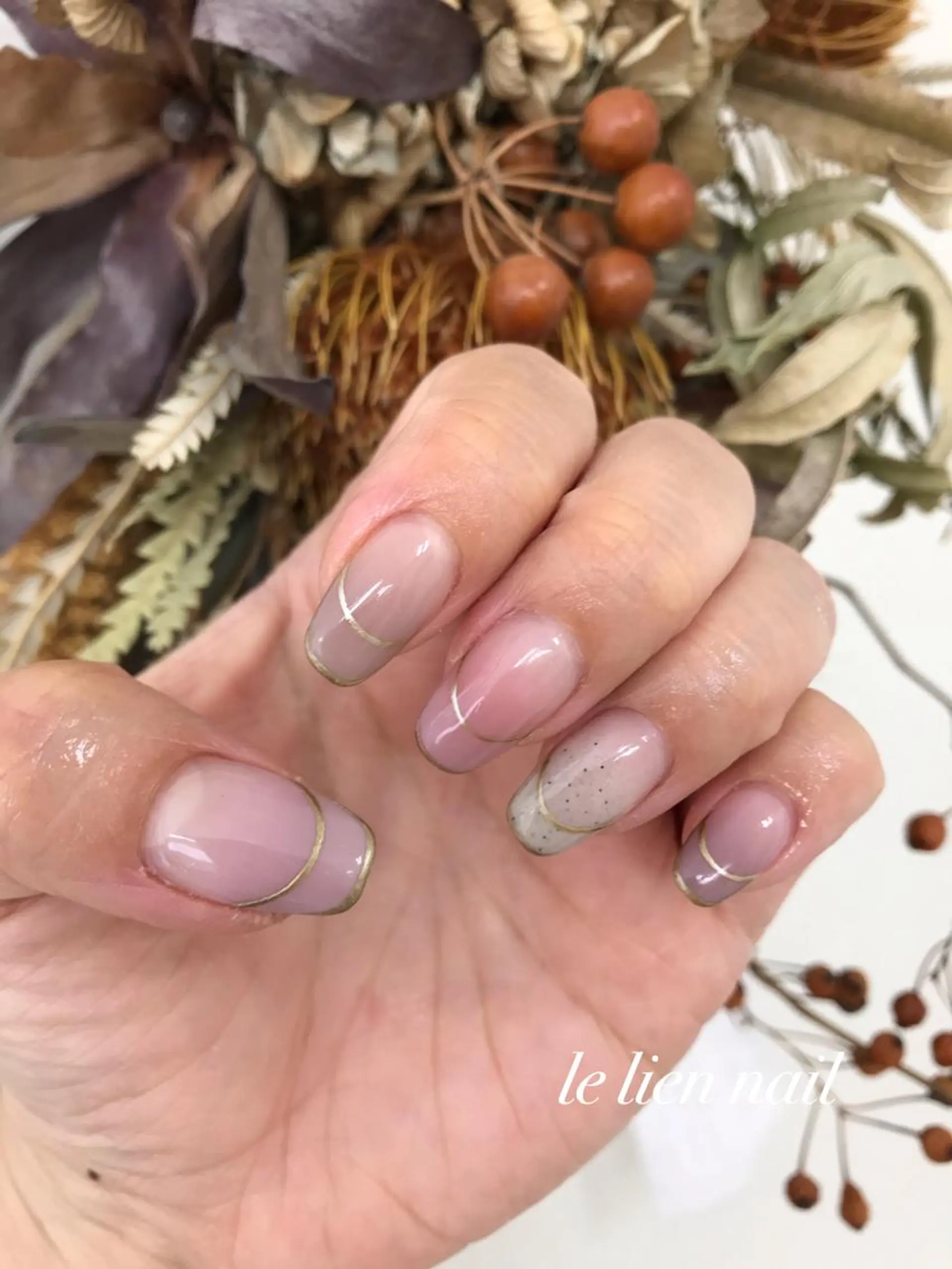 ネイル フレンチネイル le lien nailのネイルデザイン