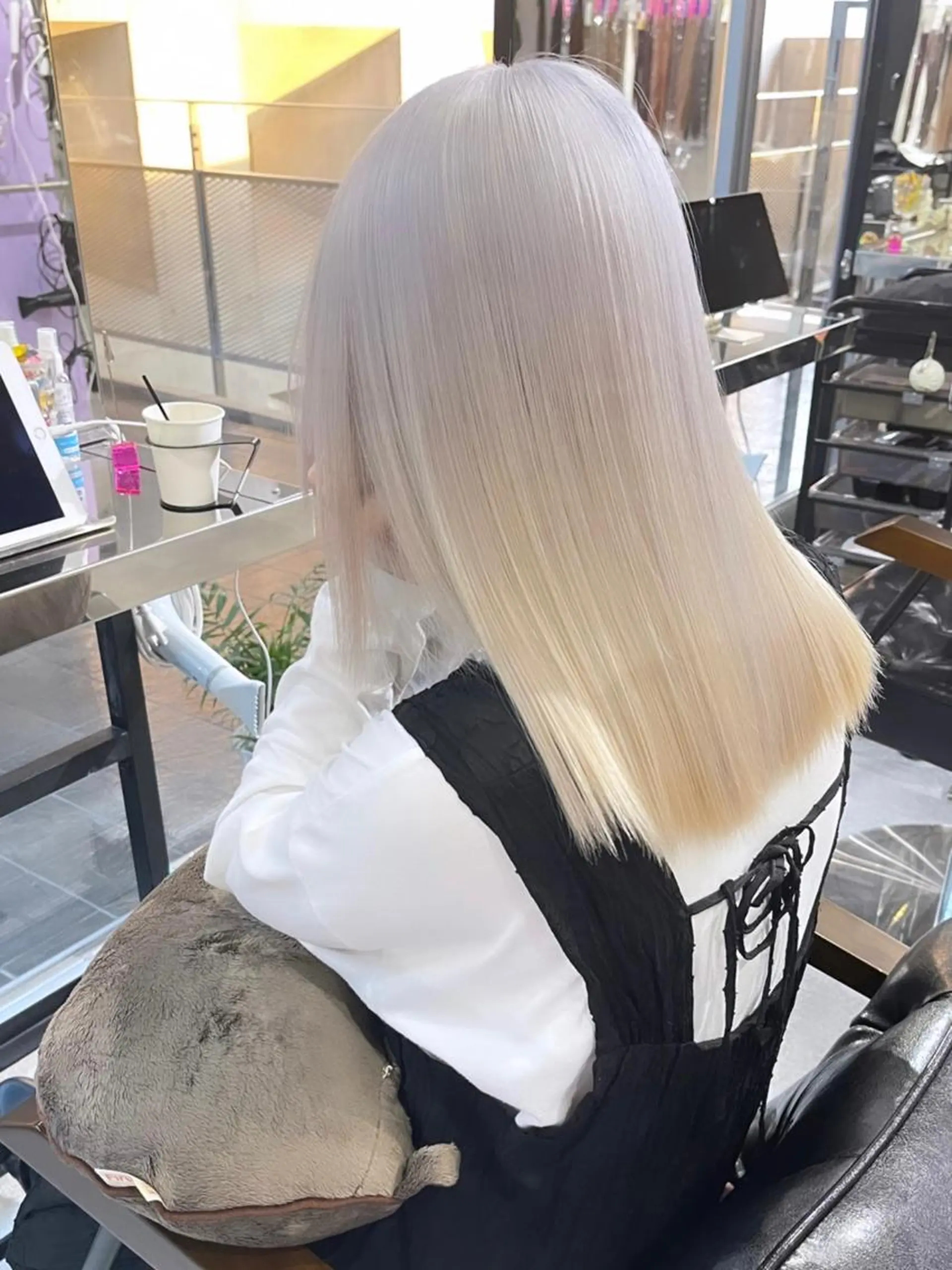 セミロング Lavy kyoto所属・Lavy カラー&エクステのヘアスタイル