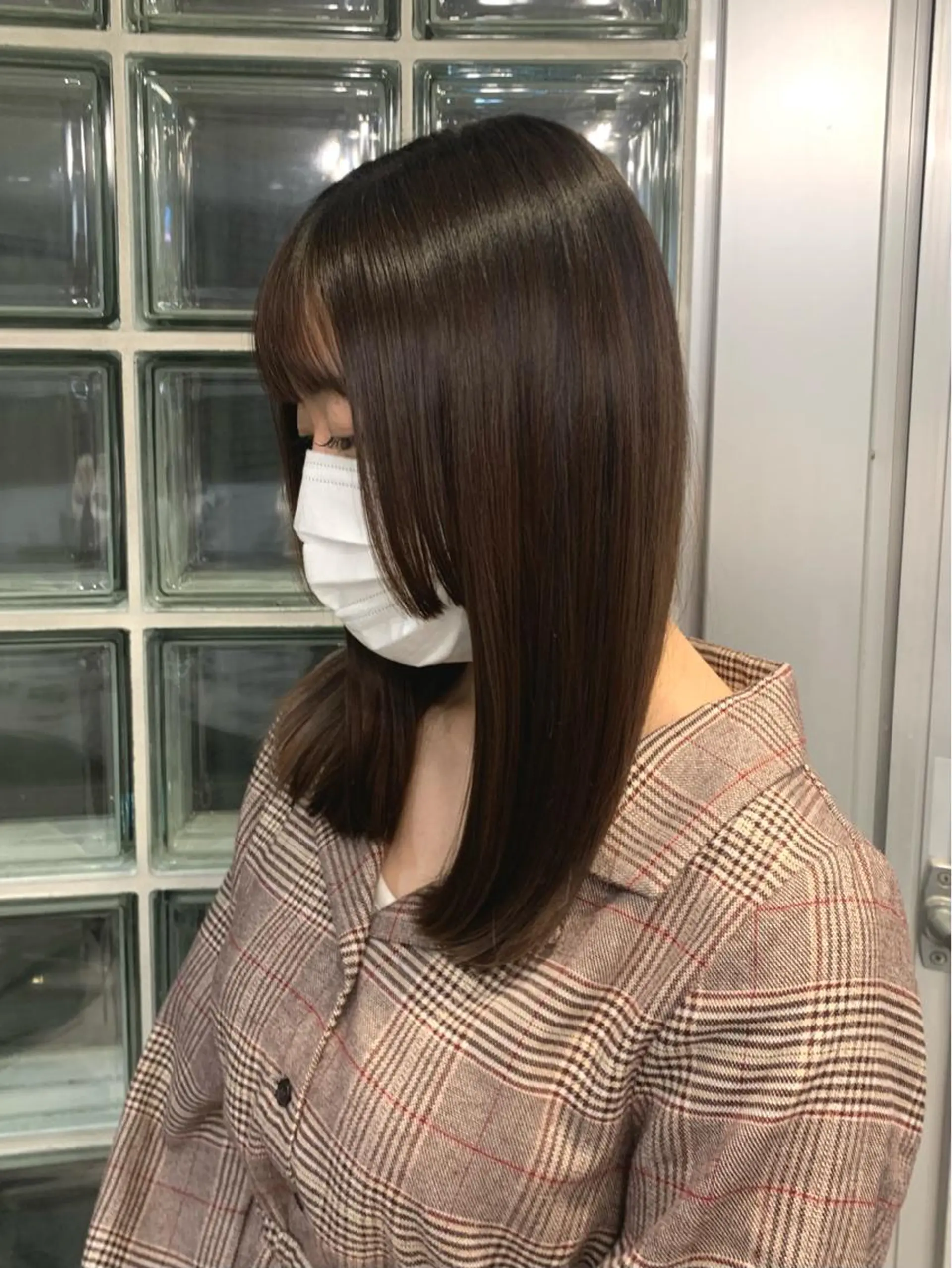 セミロング カット クレハ :)のヘアスタイル