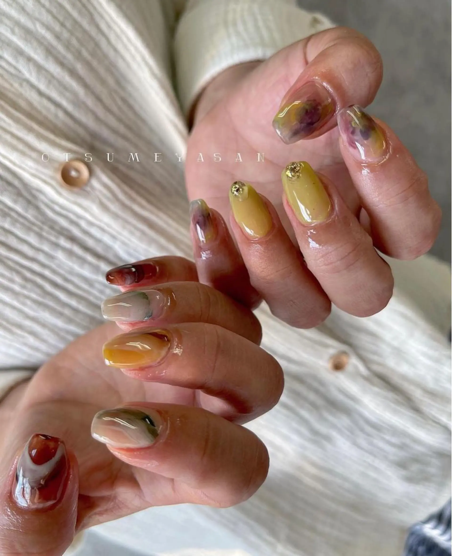 ミディアム ネイル otsumeyasan所属・わたなべ ちかのネイルデザイン
