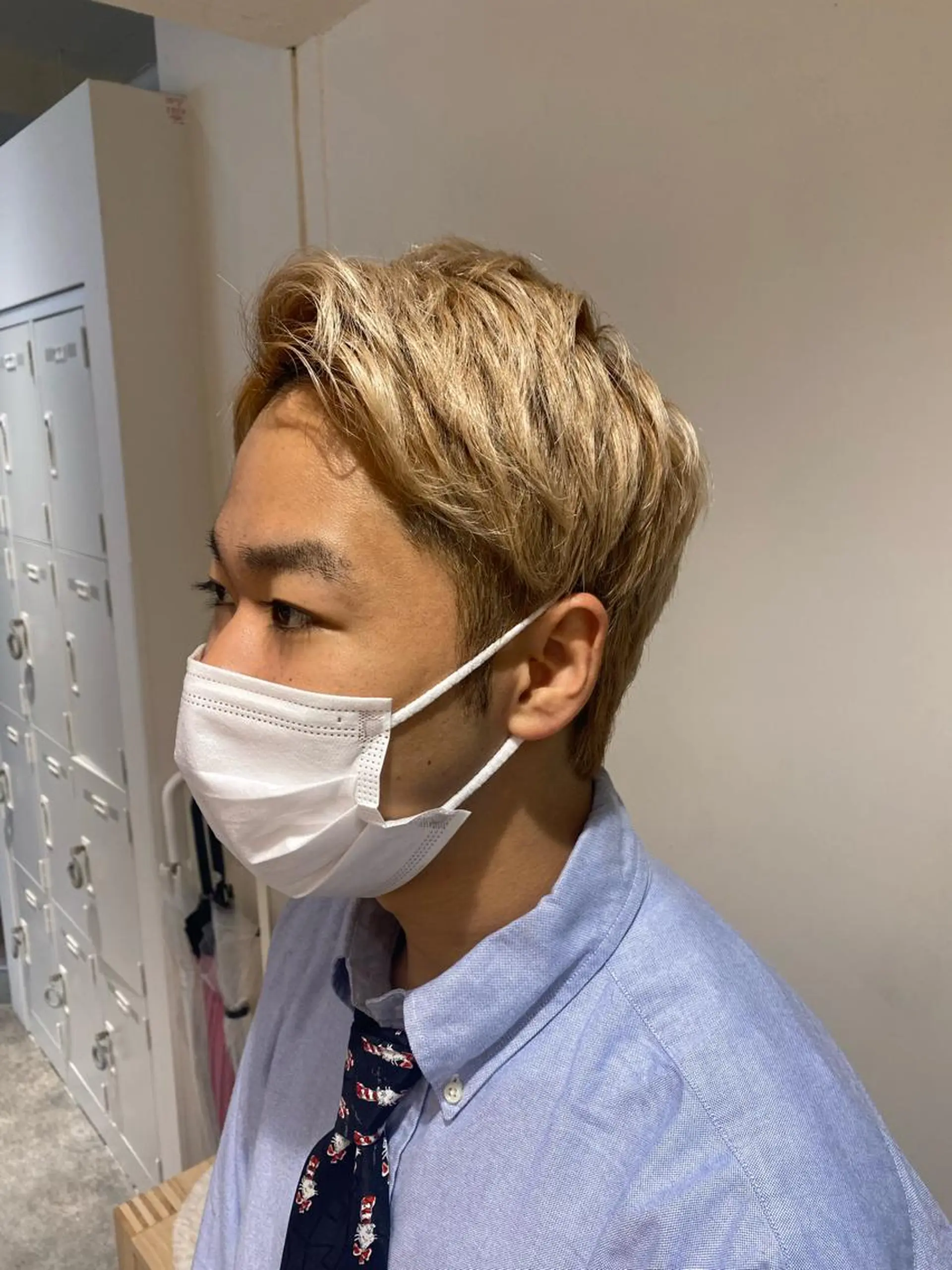 ショート カラー メンズ ツーブロック レイヤーカット ボブ /ニュアンス/ satomi🧸💖のヘアスタイル