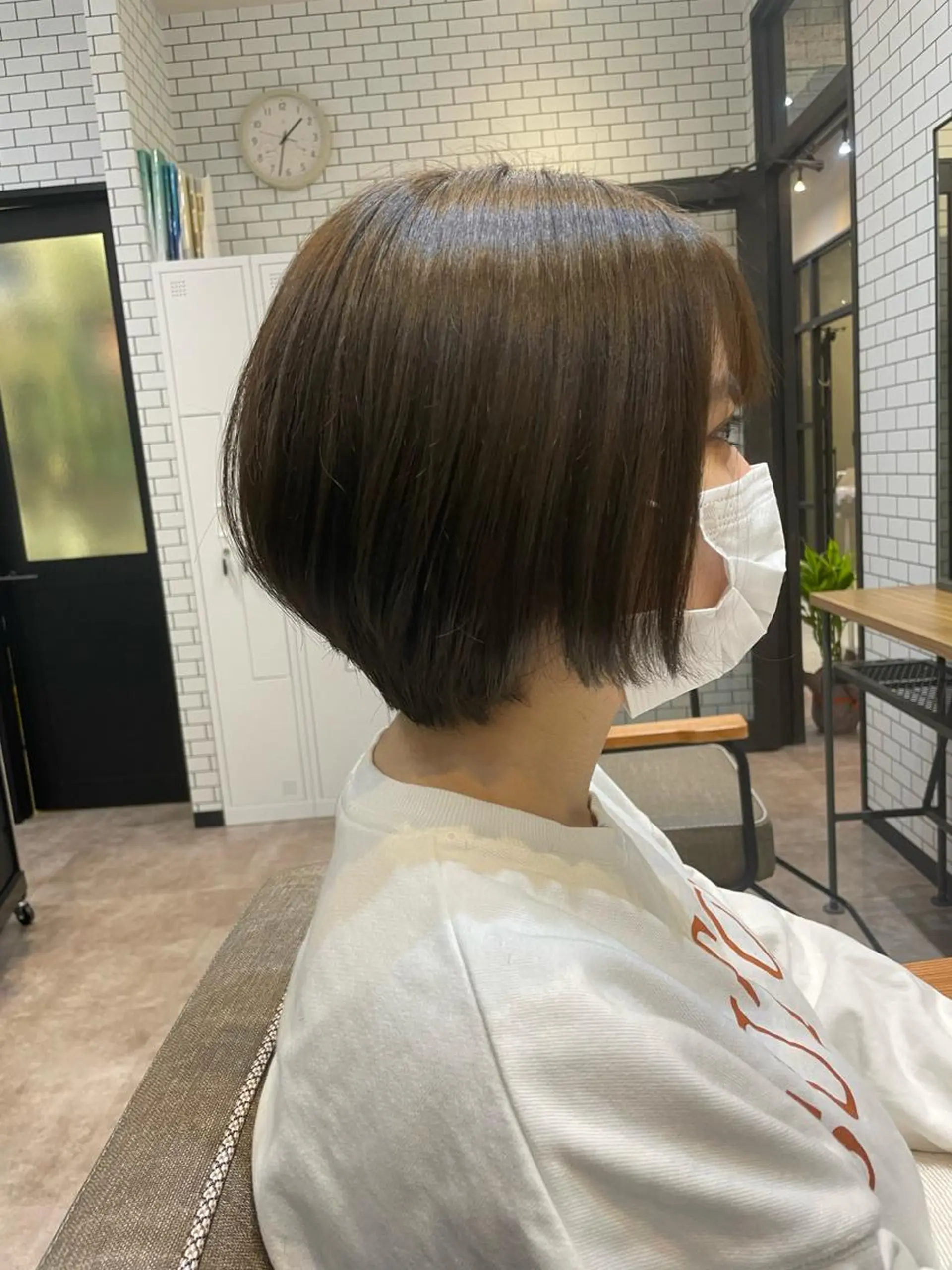 ショート ボブ ハイライト 髪質改善 韓国風ヘア レイヤーカット ✨ハイトーン✨ダブル カラー✨シバサキのヘアスタイル