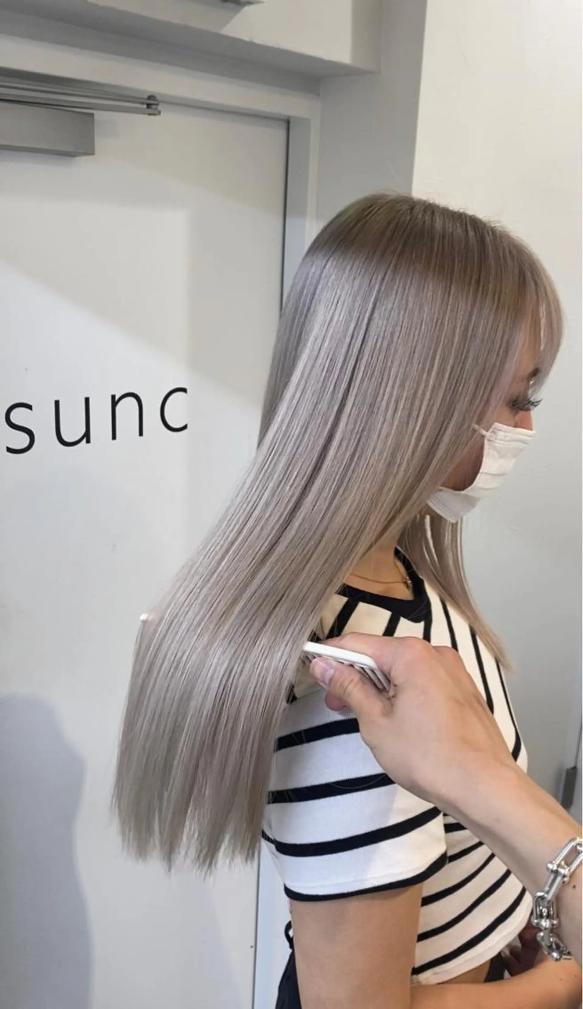 セミロング カラー ヘアアレンジ ネイル マツエク・マツパ アイブロウ カット ヘアカラー ハイライト、レイヤー カット/西梅田/中西のヘアスタイル