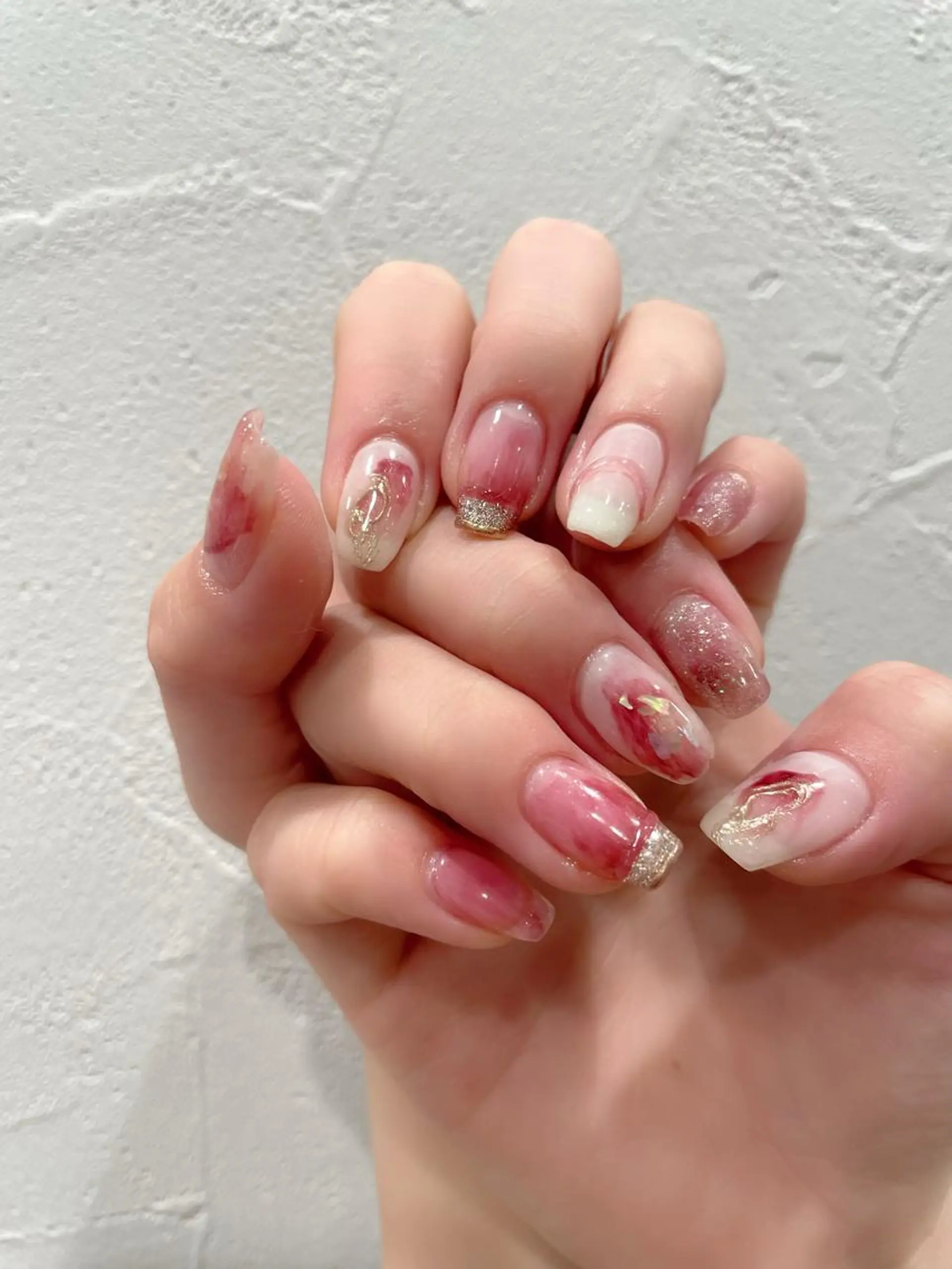 ネイル ニュアンスネイル ハンドネイル 佐藤 まりえのネイルデザイン