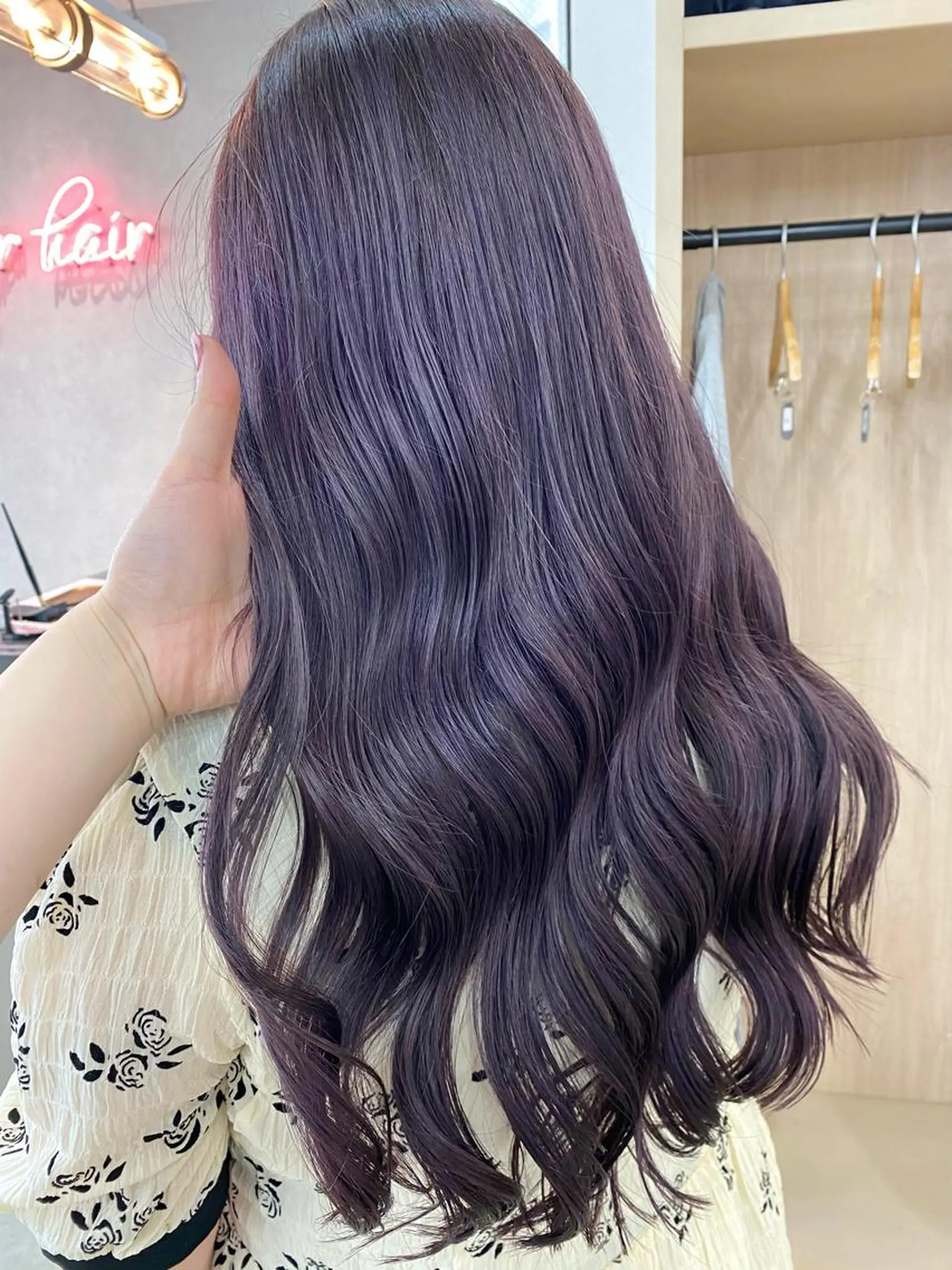 ロング カラー ヘアアレンジ ヘアカラー トリートメント 小顔カット/艶 カラー特化♡MIHOのヘアスタイル