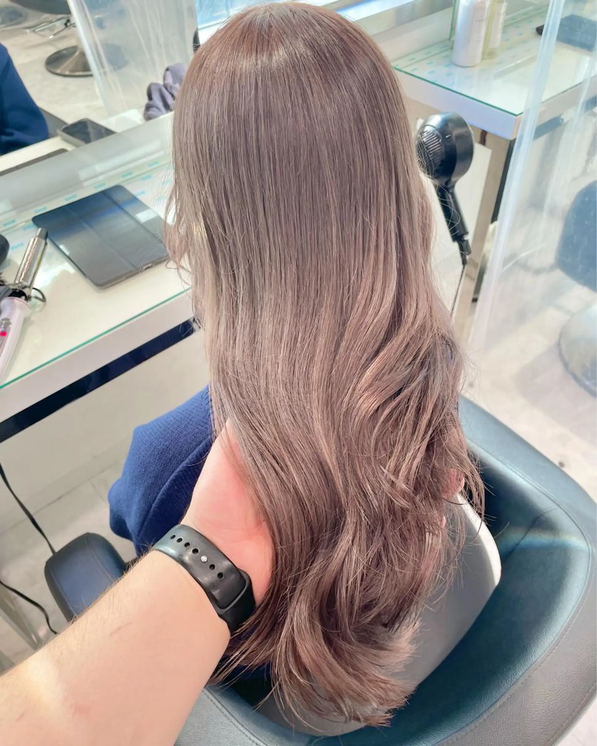 ミディアム カラー ヘアアレンジ ブリーチ ダブルカラー ピンクカラー 髪質改善 トリートメント ❣️ブリーチなし暖色 ayu❣️のヘアスタイル
