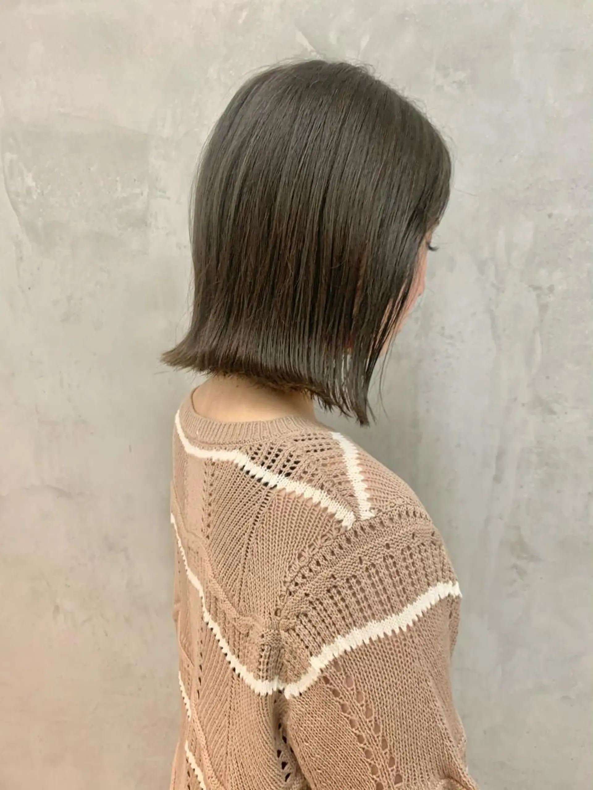 ミディアム カラー グレージュ ボブ iLi所属・iLi 《イリ》のヘアスタイル