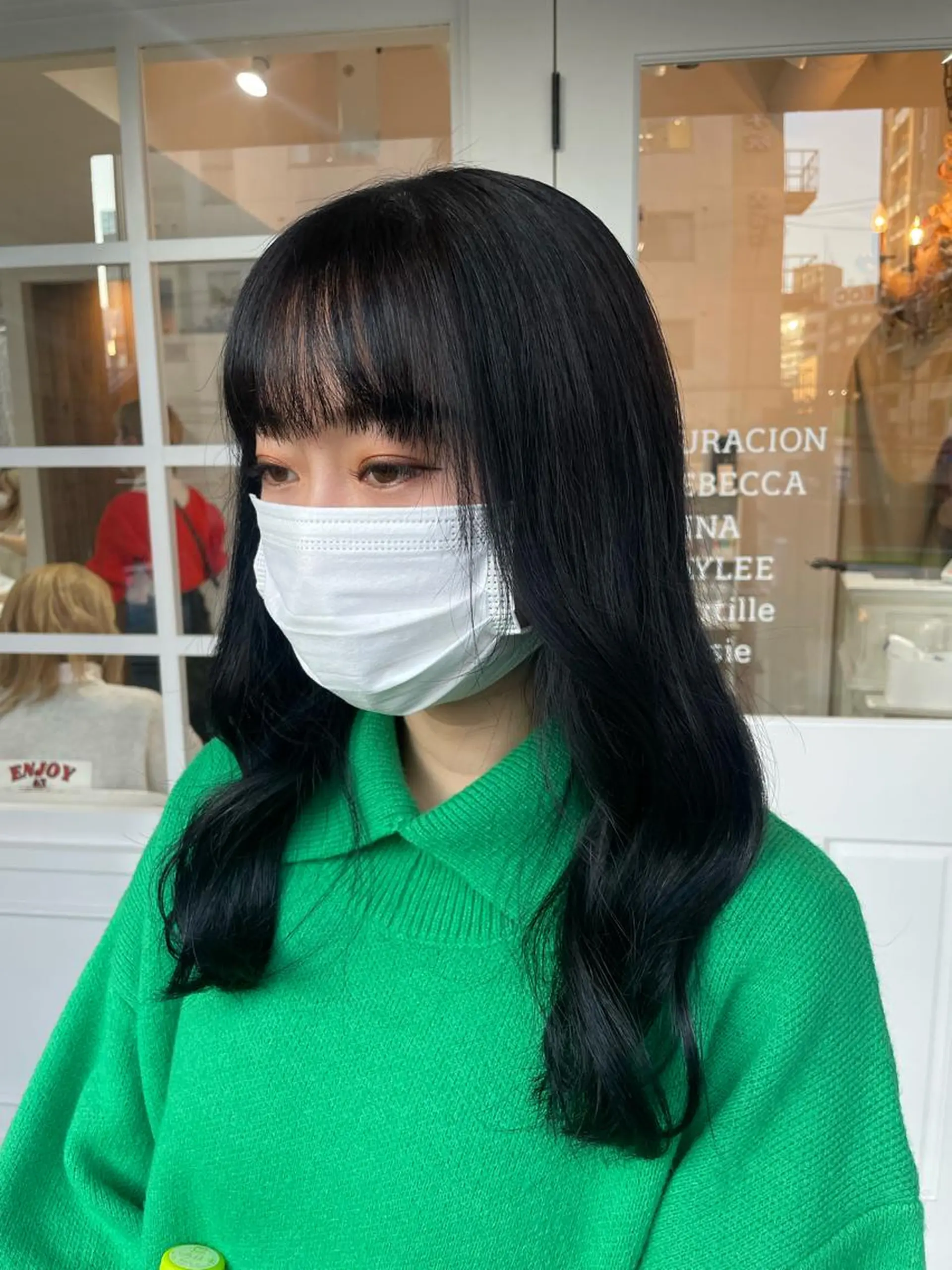 ロング カラー ヘアアレンジ ヘアカラー トリートメント 酸性縮毛矯正 梅田茶屋町 Juriのヘアスタイル