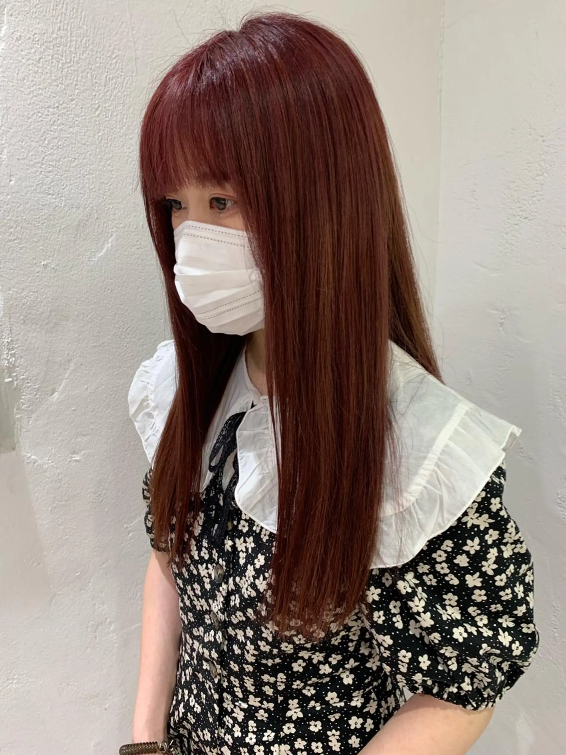 セミロング カラー ヘアアレンジ ブリーチ ピンクカラー 🫧透明感カラー/ ボブ/小笠原汐海🪽のヘアスタイル