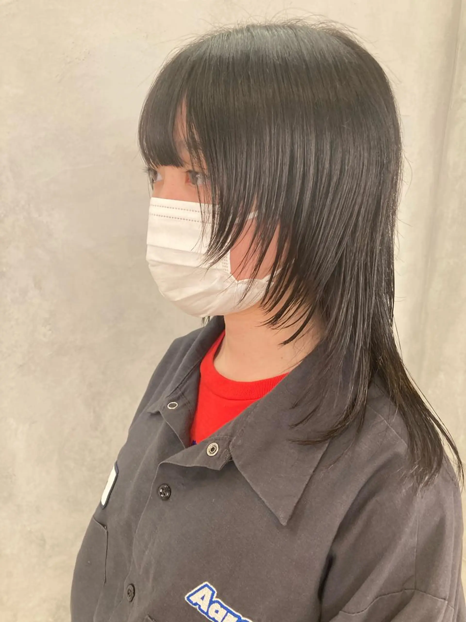 ミディアム カラー カット ヘアカラー トリートメント ✳️ウルフ/メンズ/ スパイラルパーマ✳️のヘアスタイル