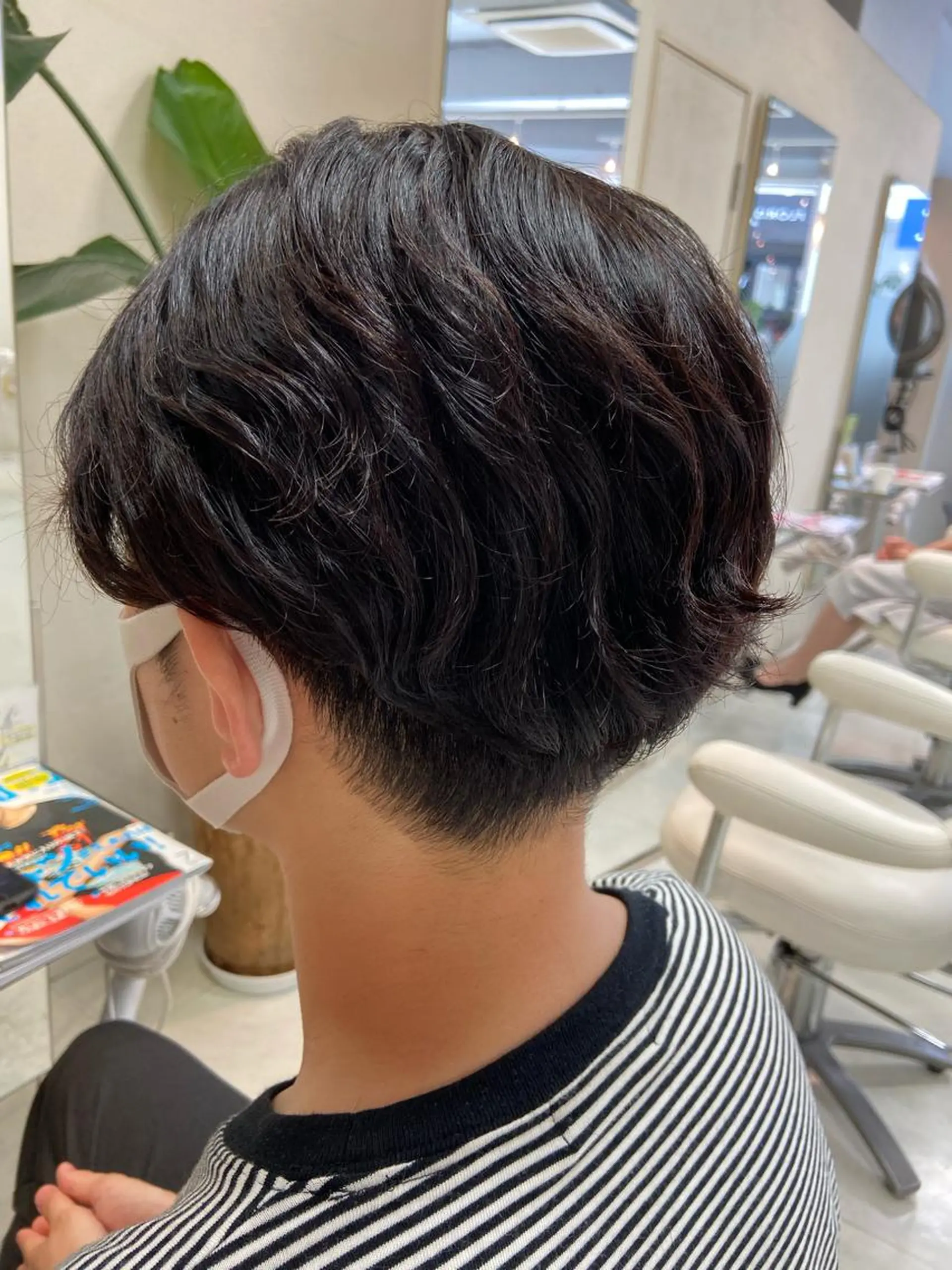 パーマ メンズ カット パーマ 菊地 美憂のヘアスタイル