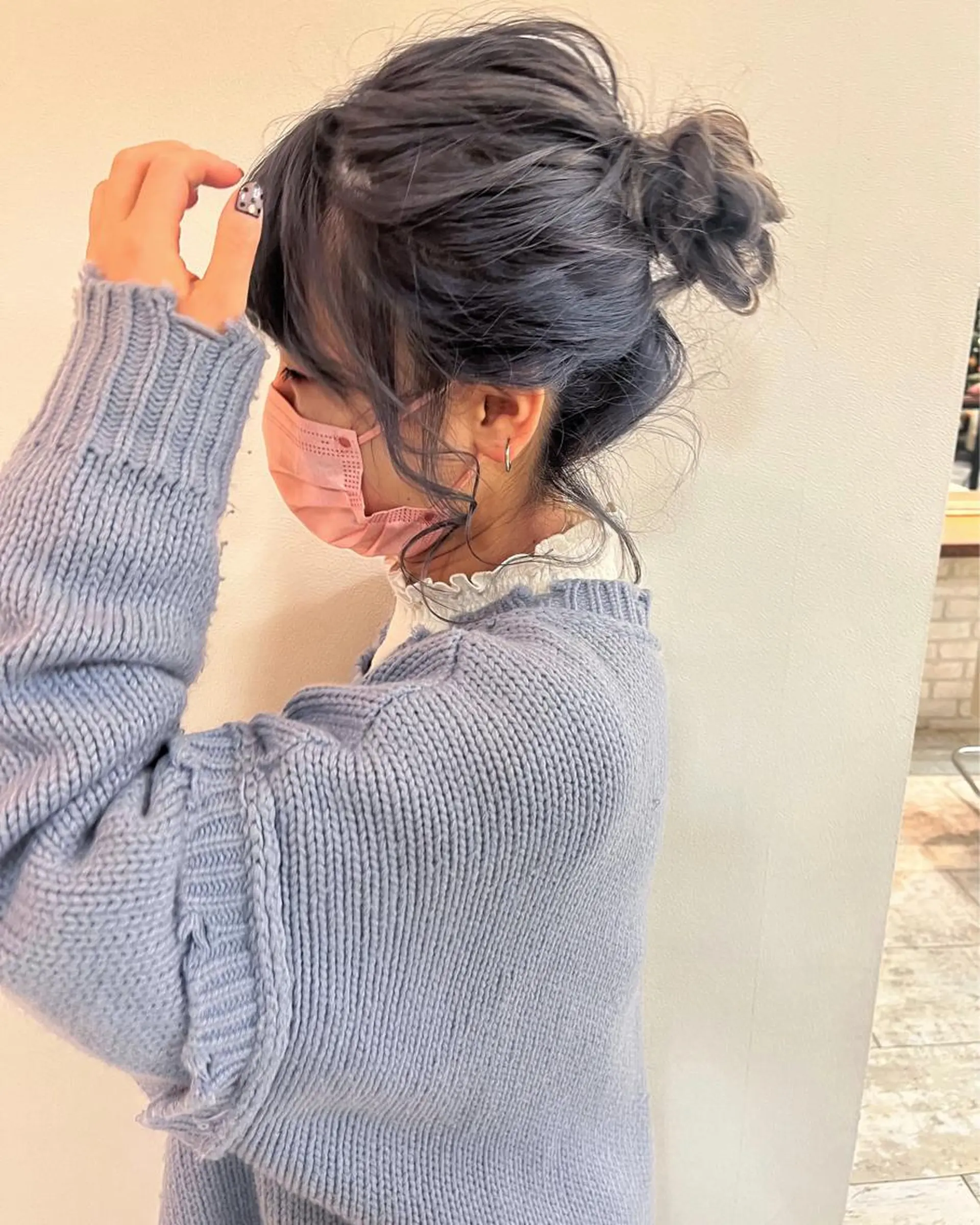 セミロング カラー ヘアアレンジ ブリーチなし/ レイヤー🌿runaのヘアスタイル