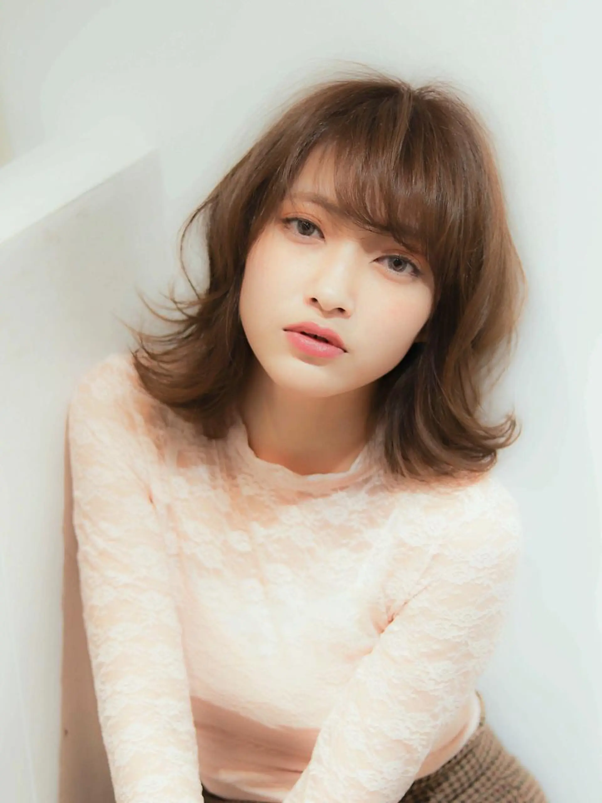 ミディアム カラー バレイヤージュ 黒髪 グラデーションカラー グレージュ ハイライトカラー カット ヘアカラー トリートメント 髪質改善🌈縮毛矯正 荻原　達矢のヘアスタイル