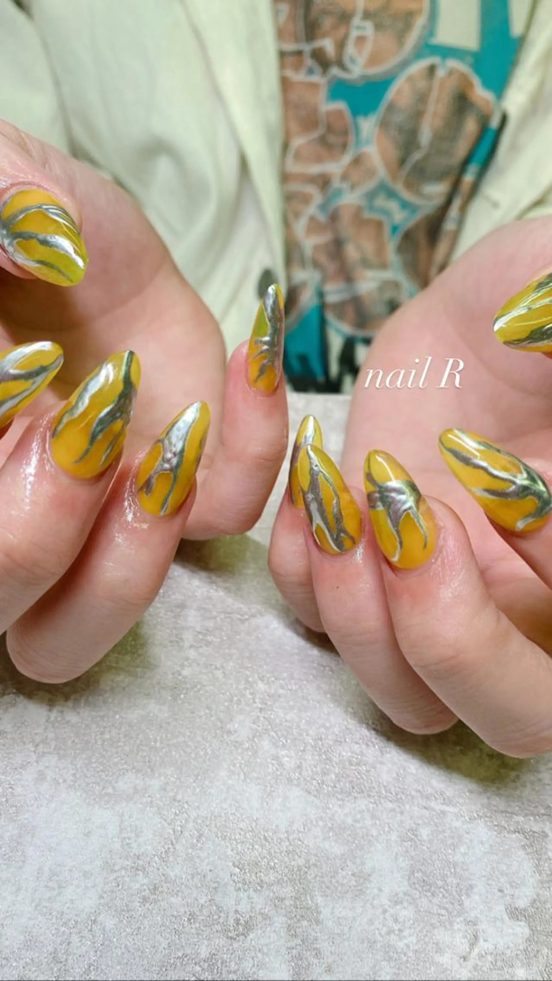 セミロング ハンドネイル JNA認定講師🌸 RIEのネイルデザイン