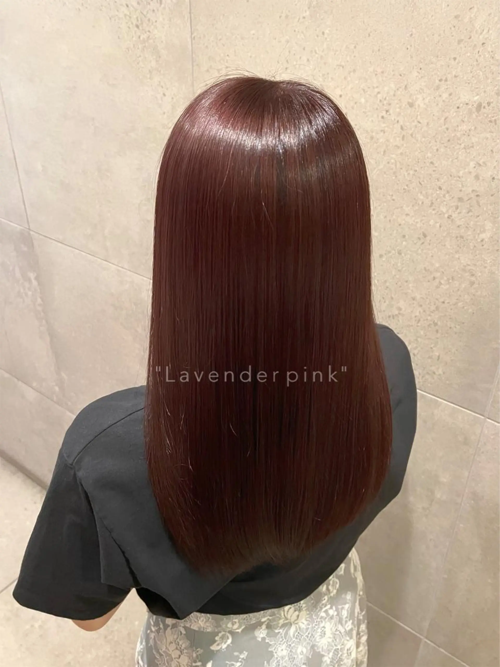 ロング カラー ラベンダーカラー ラベンダーピンク ピンクカラー カット ヘアカラー トリートメント 山中 優 🎨大人艶colorのヘアスタイル