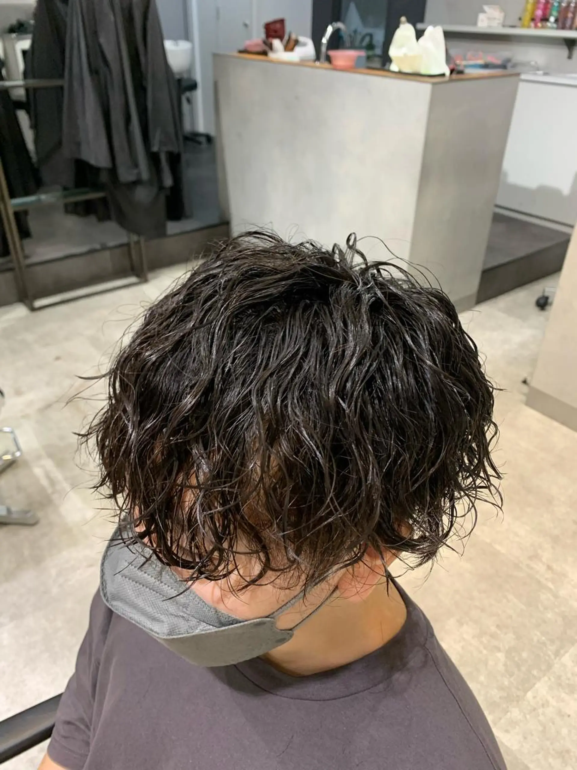 パーマ メンズ カット パーマ 園田 将士のヘアスタイル