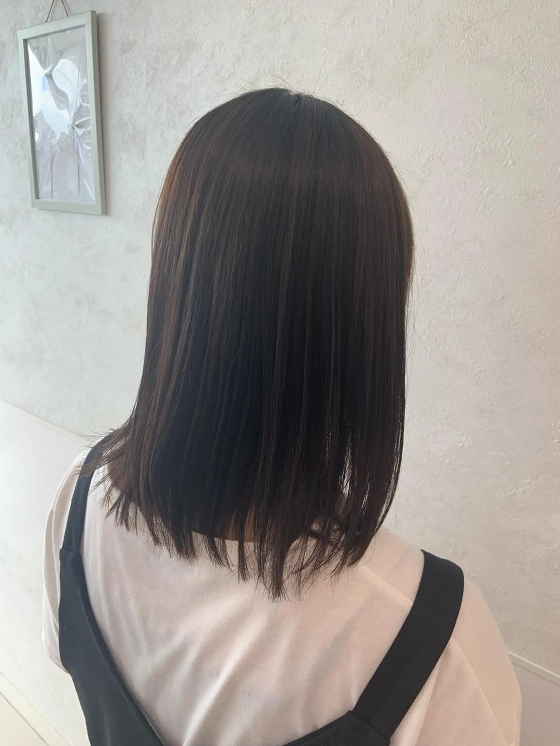 ミディアム カラー パーマ ハイトーンカラー🤍 山下 優華のヘアスタイル