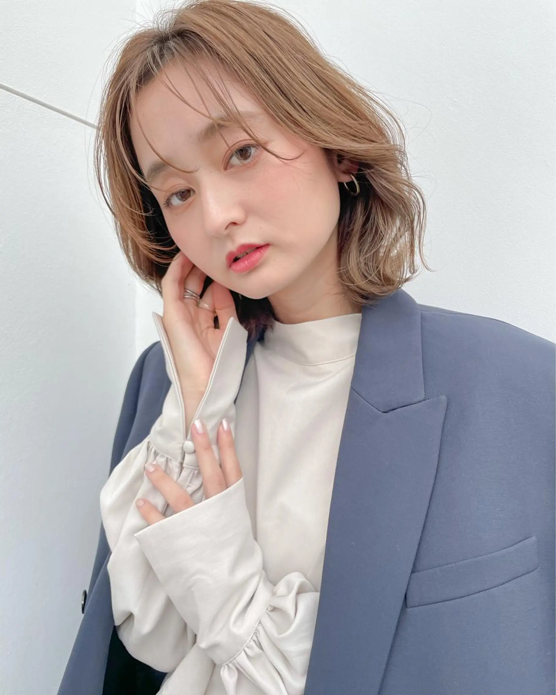 ミディアム カラー カット ヘアカラー 韓国風ハッシュカット 🇰🇷オリーブ職人のヘアスタイル