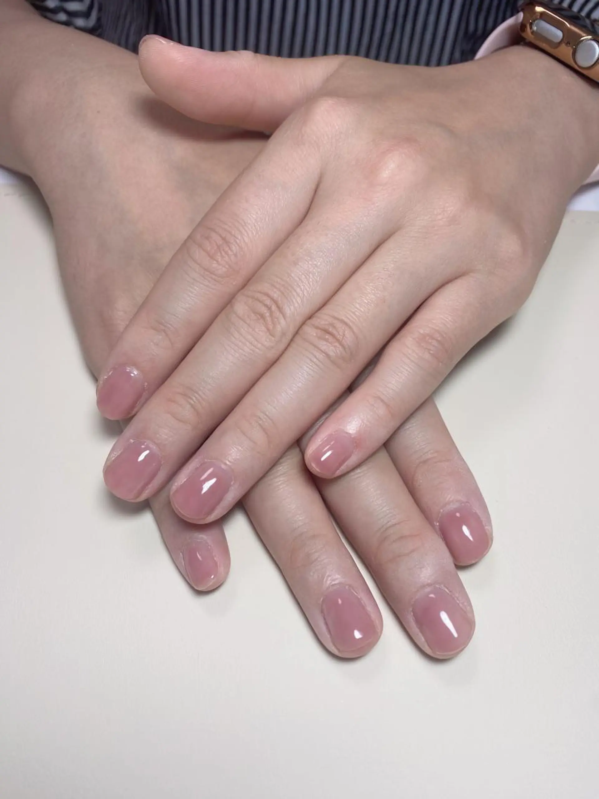 ネイル オフィスネイル ワンカラーネイル ハンドネイル Nail Salon K 🧸美爪育成のネイルデザイン