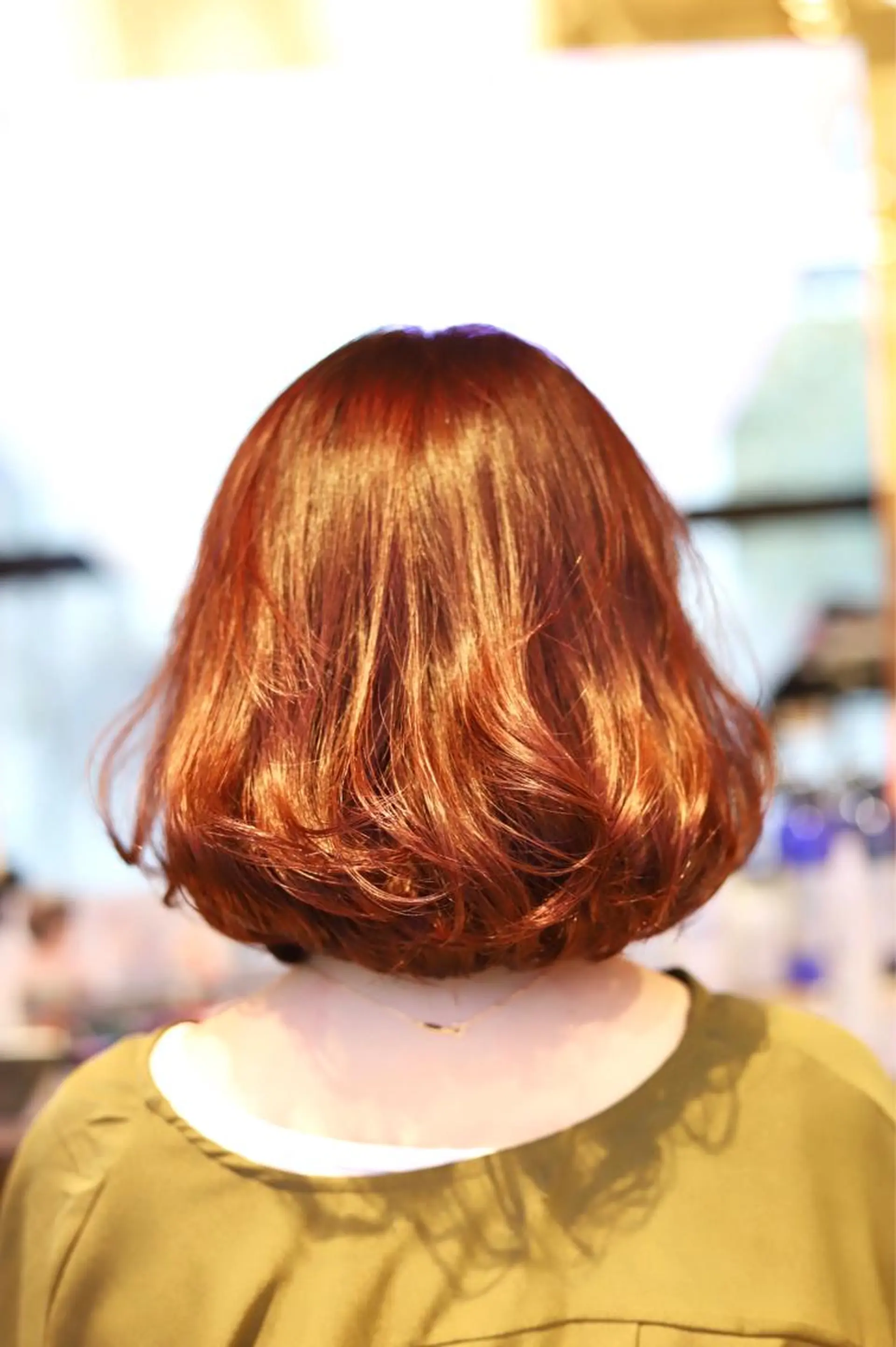 ミディアム カラー ピンクカラー ボブ カット ヘアカラー トリートメント アドミラルYoshi oのヘアスタイル