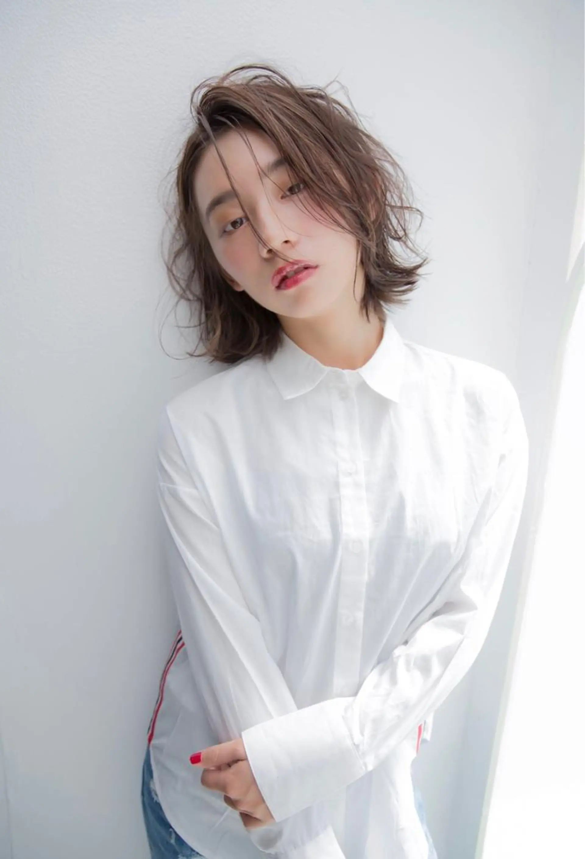 ショート カラー ハッシュカット/ボブ /レイヤー/彩奈のヘアスタイル