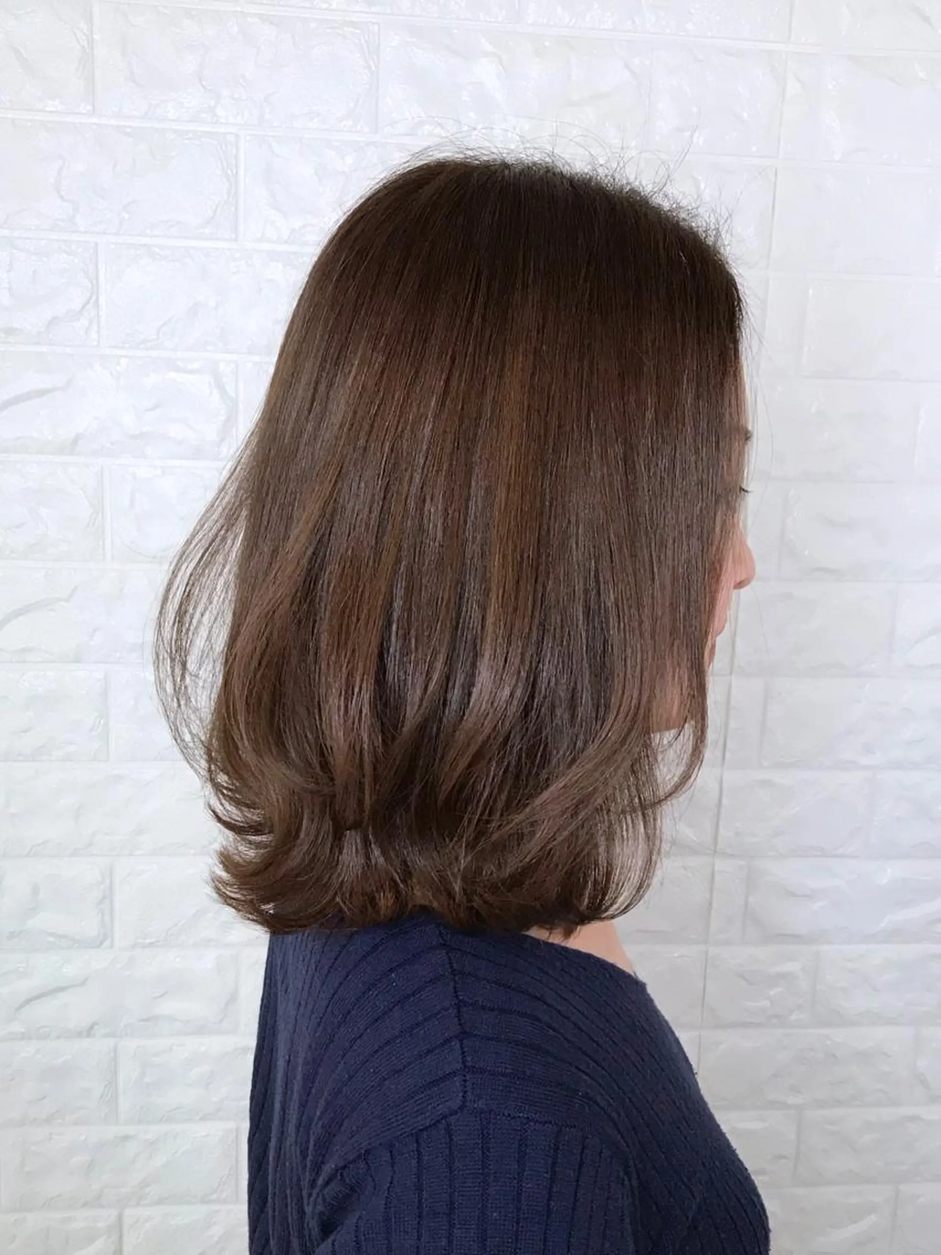 ミディアム カラー ベージュカラー 透明感カラー イルミナカラー オリーブベージュ エイジングケア特化 美容師✂️山崎竜二のヘアスタイル