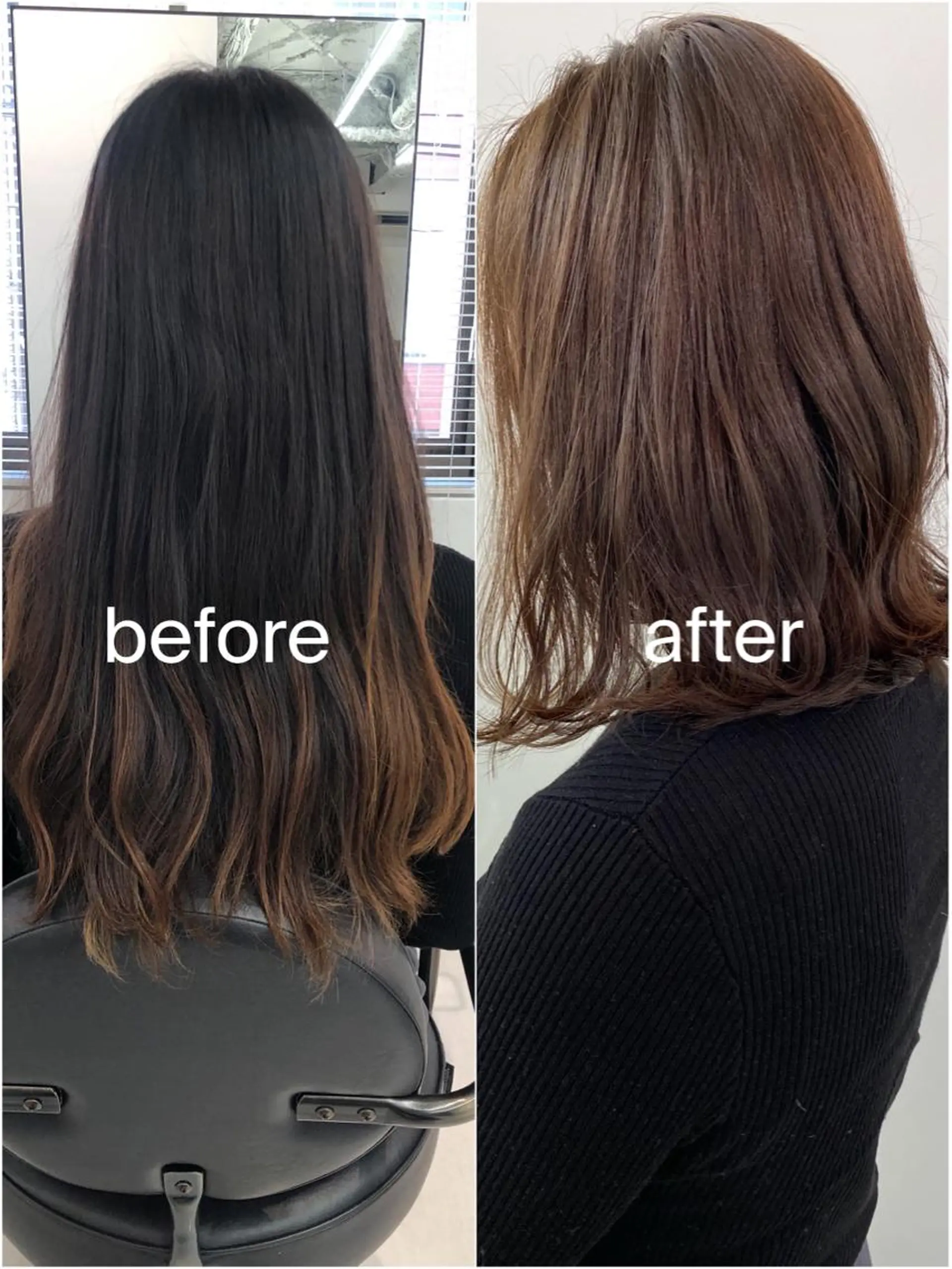 ミディアム カラー ベージュカラー カット ヘアカラー トリートメント lar 立川南口所属・レイヤーボブ/ボブ 仲川和人のヘアスタイル