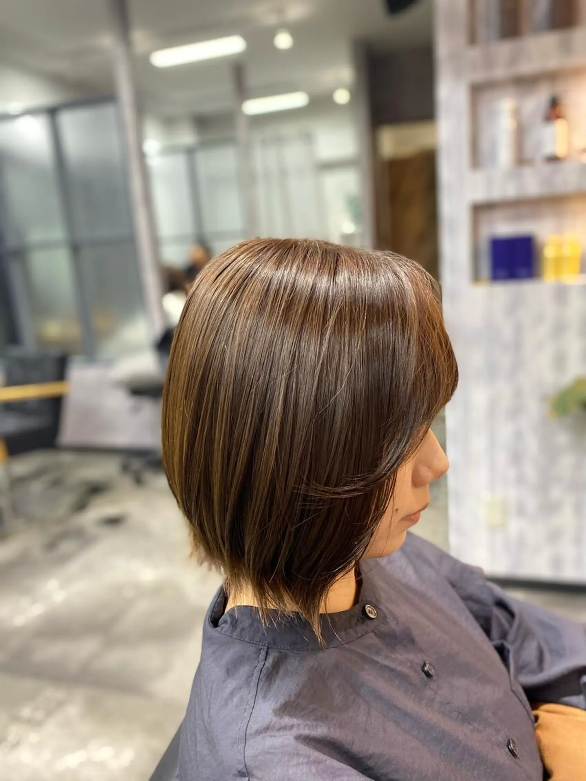 ミディアム カラー カット ヘアカラー トリートメント ✨圧倒的な艶髪体験✨ ☆Makoto☆のヘアスタイル