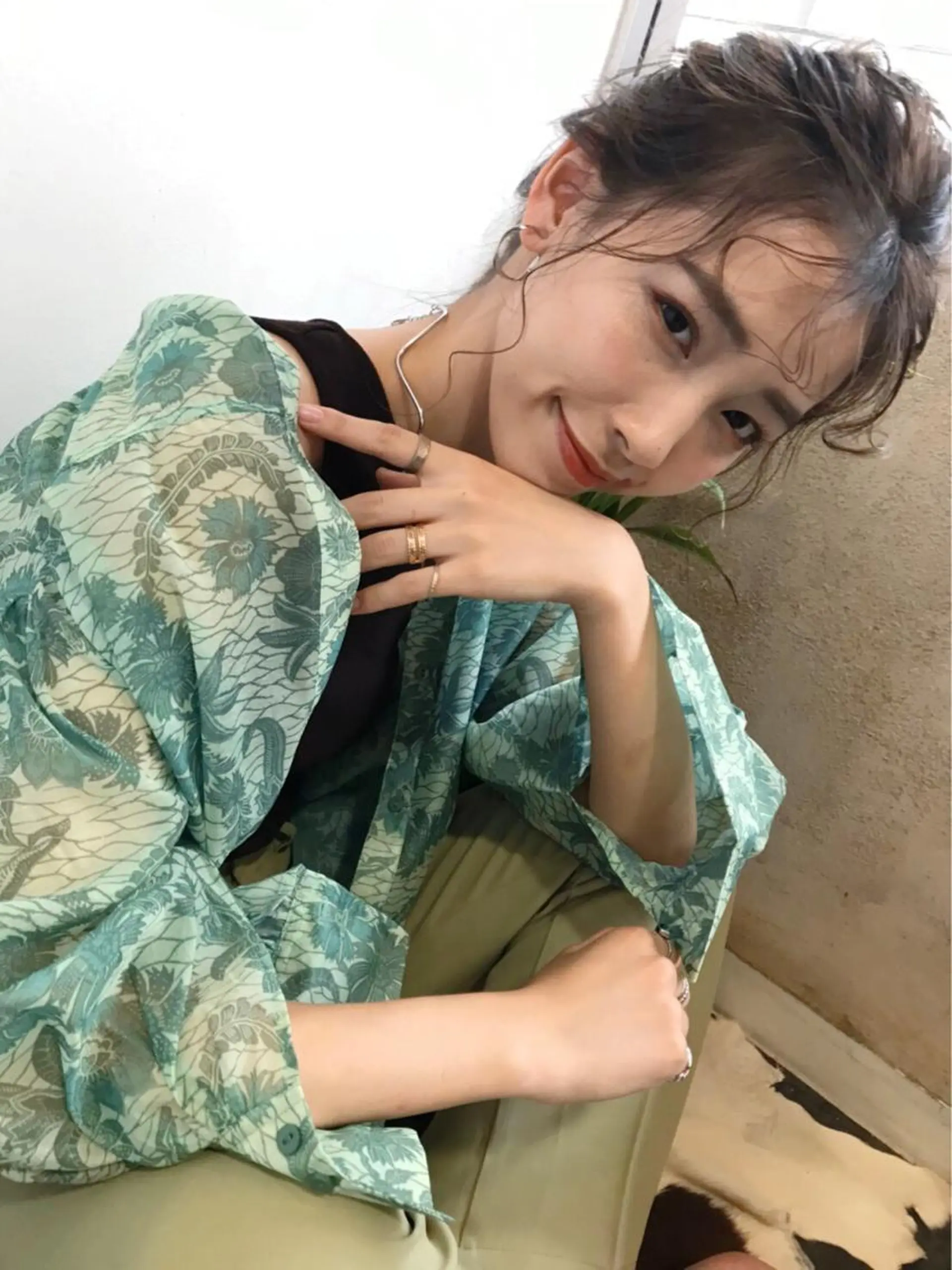 セミロング 韓国 / 中国ヘア 🦋Noniのヘアスタイル