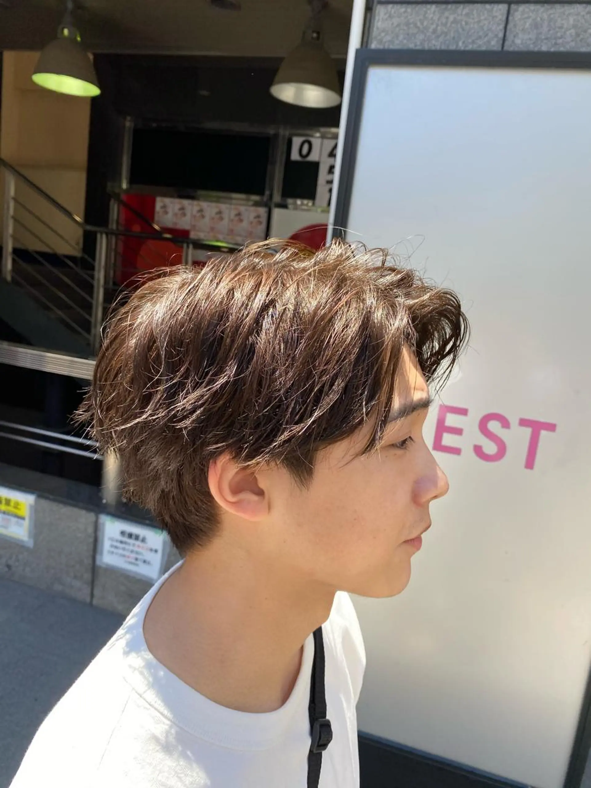 カラー メンズ 酸スト/フェザー パーマ/三谷海斗のヘアスタイル