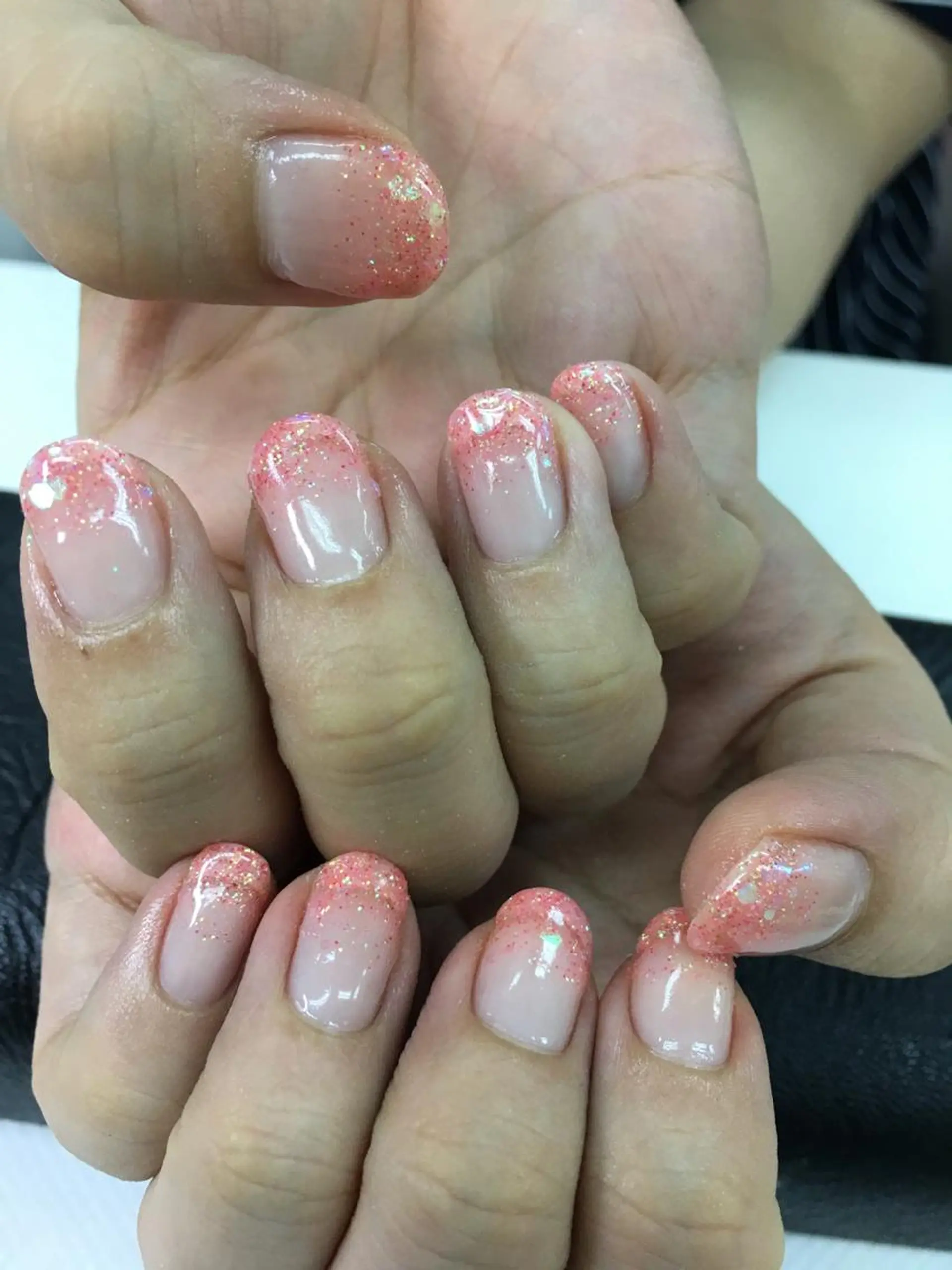 ネイル グラデーション ラメ(グリッター) ラメグラデーション ディアマンテ𓏸𓈒 フェイシャル/ネイルのエステ・リラクイメージ