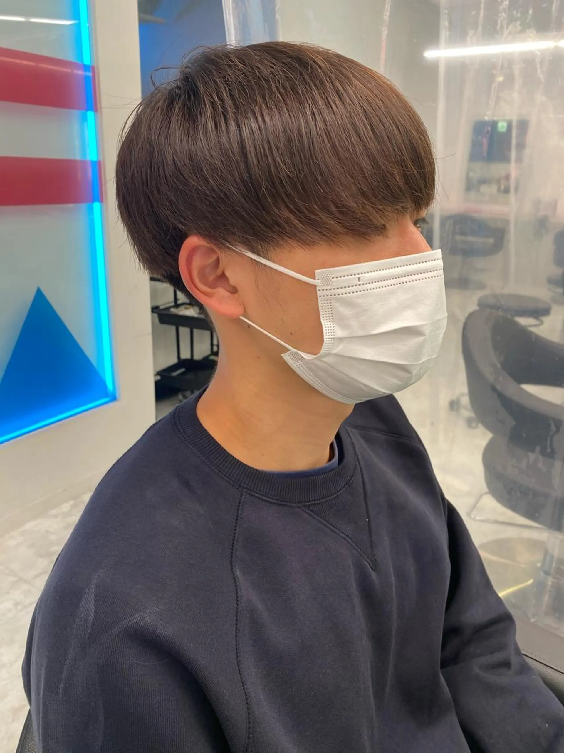 メンズ BABY 艶髪暗髪ヘア💖達人のヘアスタイル