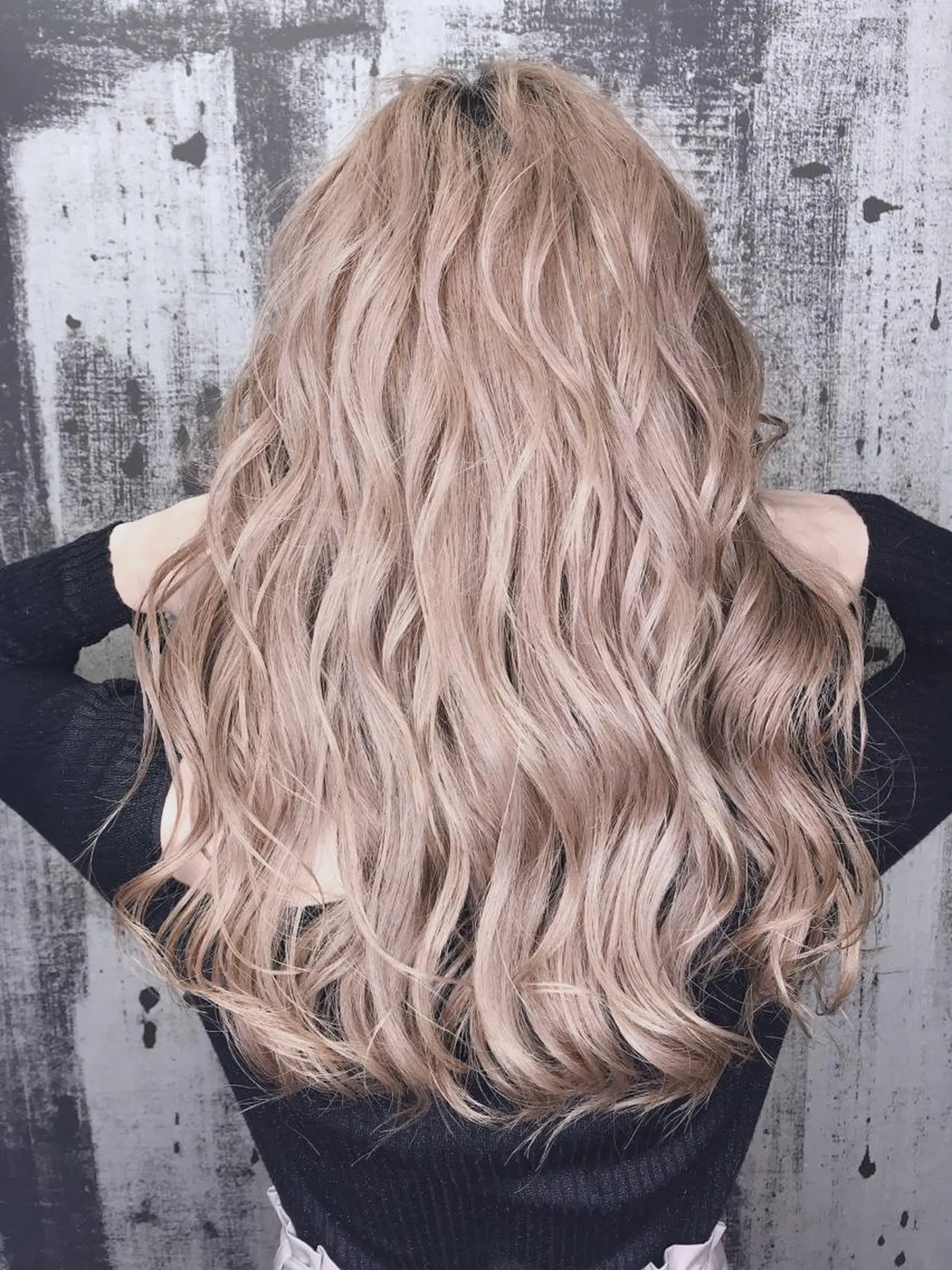 ロング ヘアカラー トリートメント ヲタク美容師 店長　上原のヘアスタイル