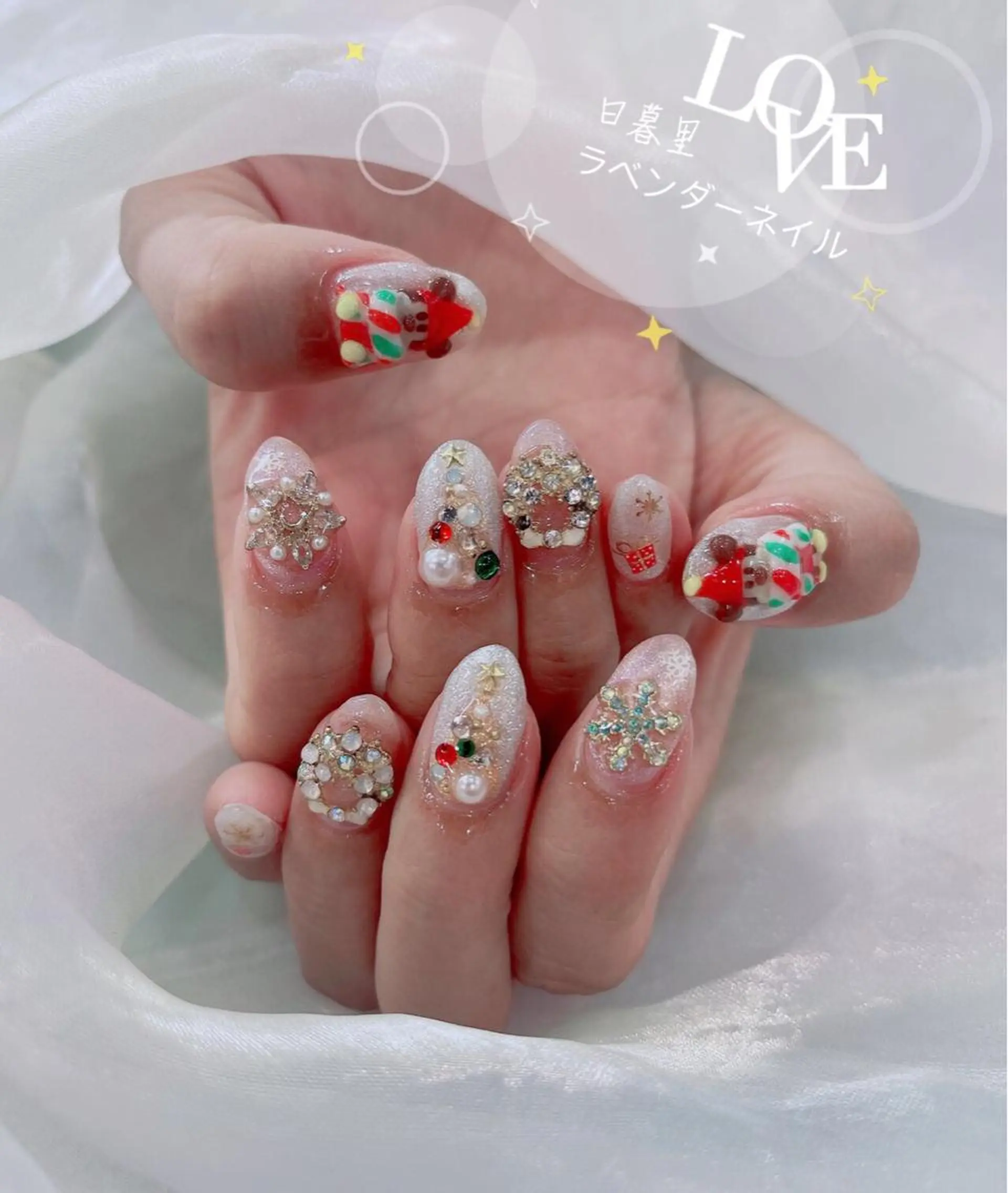 ネイル ラベンダー💖日暮里 ルル💖ネイルのネイルデザイン