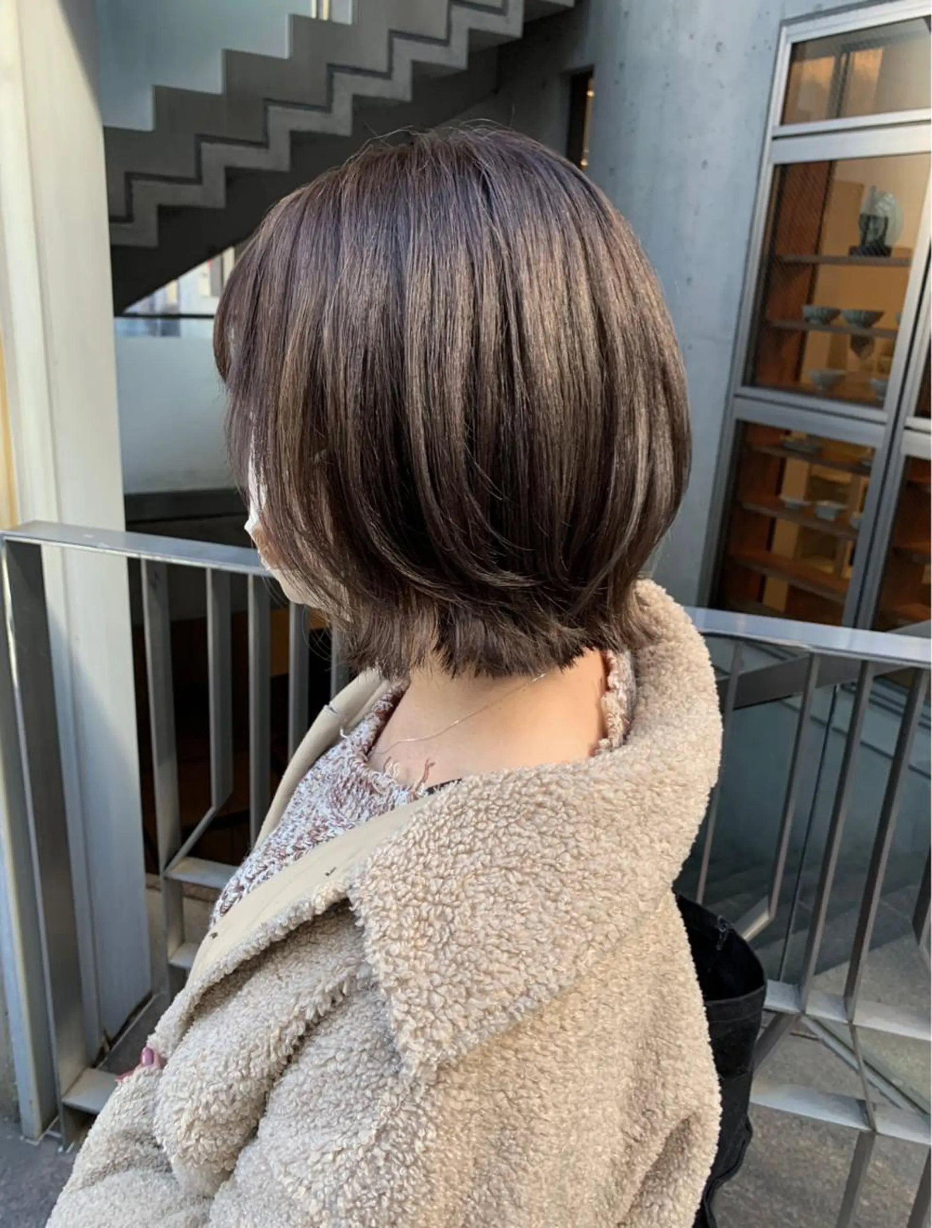 ショート カラー パーマ ヘアアレンジ メンズ グレージュ 原宿パーマ kazuのヘアスタイル