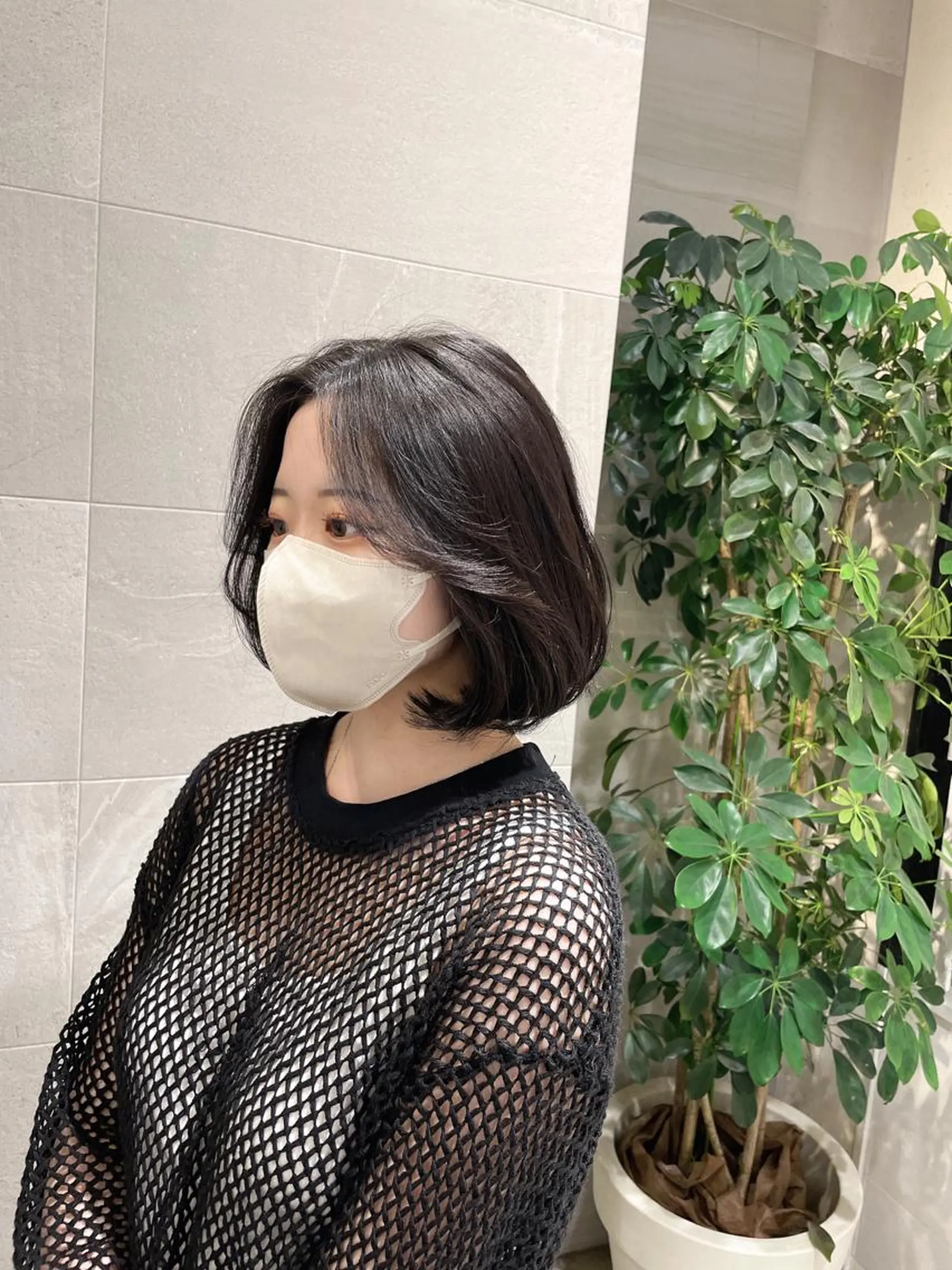 ショート ボブ 顔周りカット 韓国風ヘア カット ヘアカラー ガレリアエレガンテ栄店所属・ウルフカット/ ハッシュカット/山路のヘアスタイル