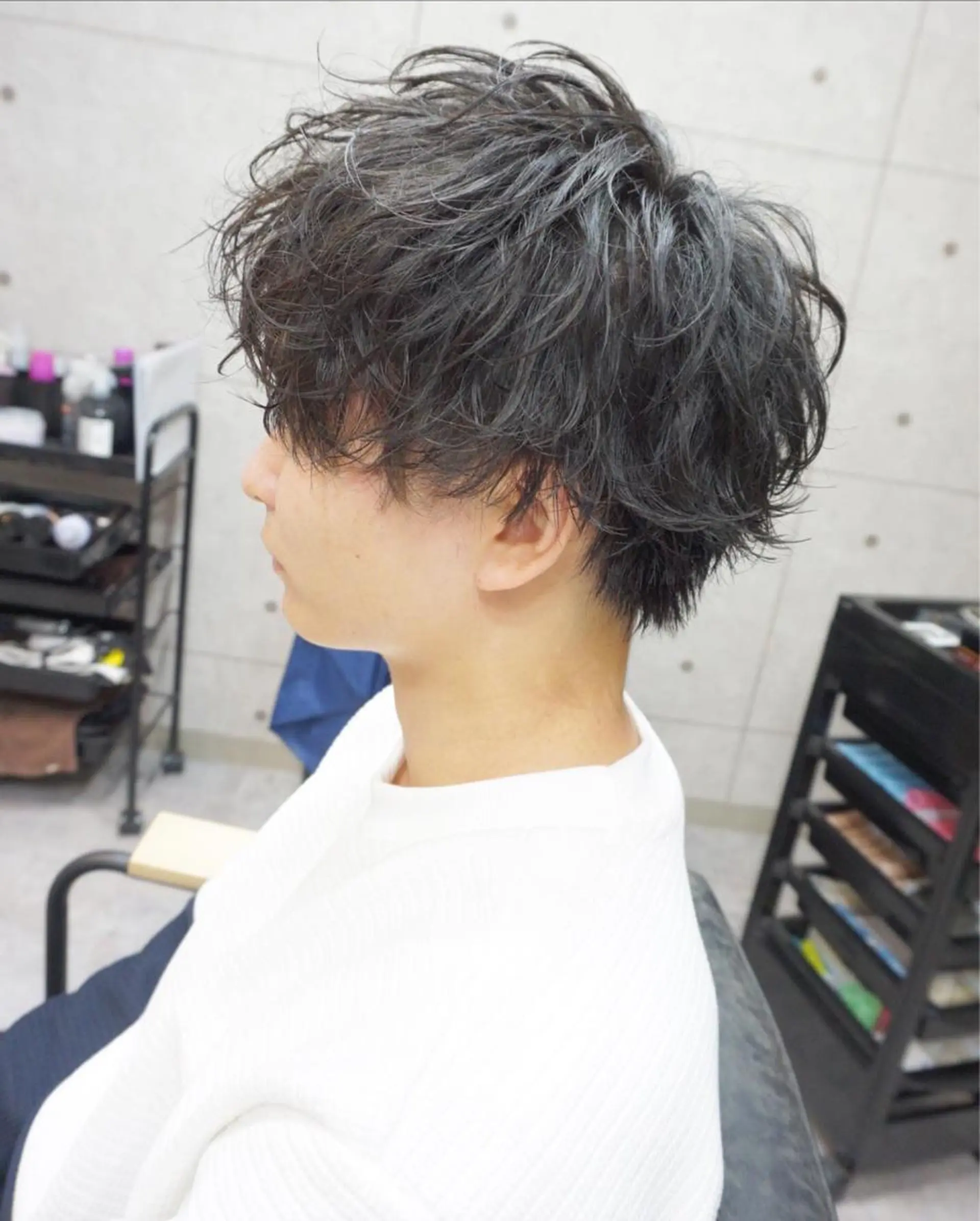 メンズ マッシュ メンズパーマ カット パーマ トリートメント hair teria ryu 大塚のヘアスタイル