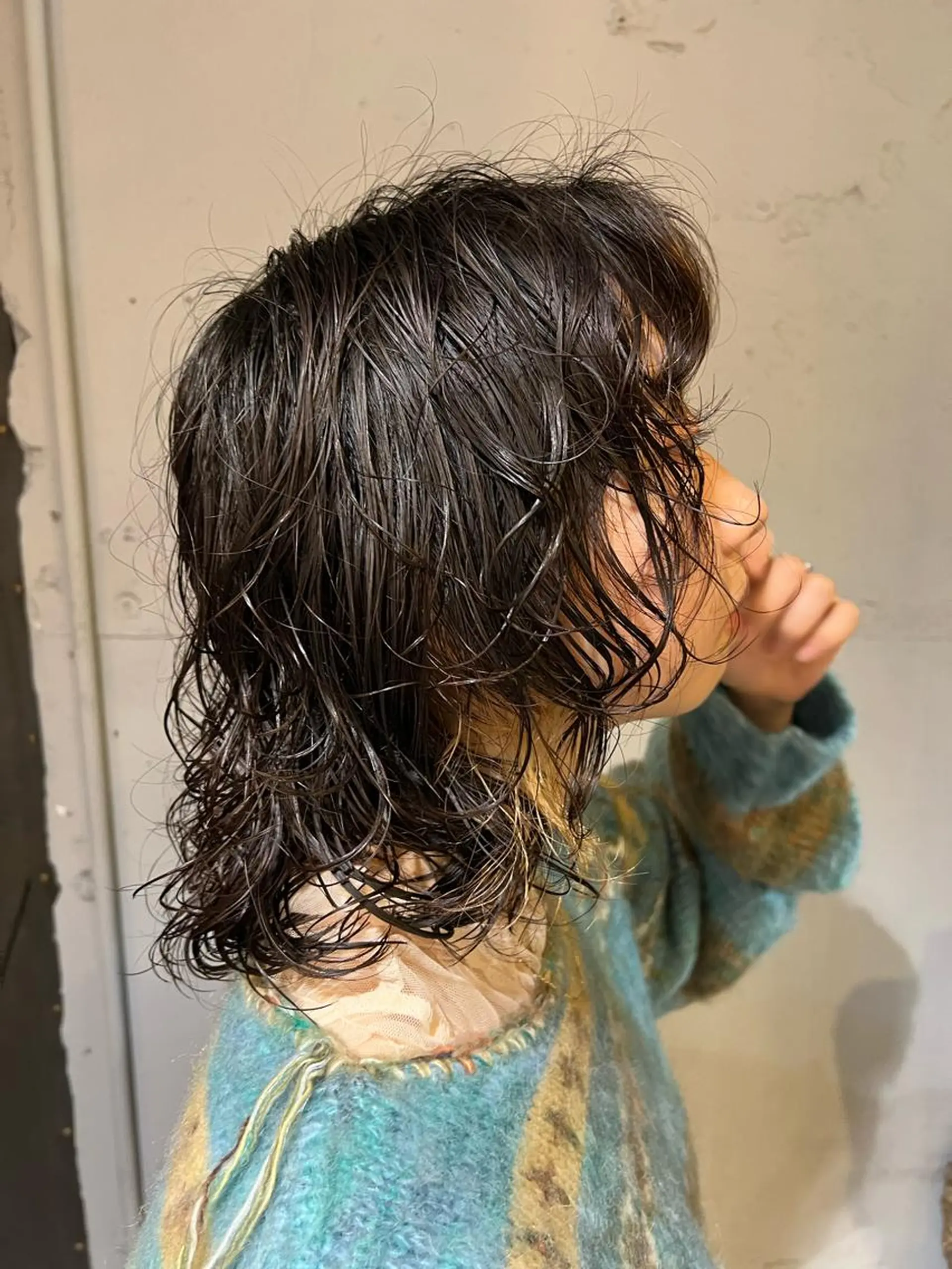 ミディアム パーマ 小笠原 悠斗のヘアスタイル