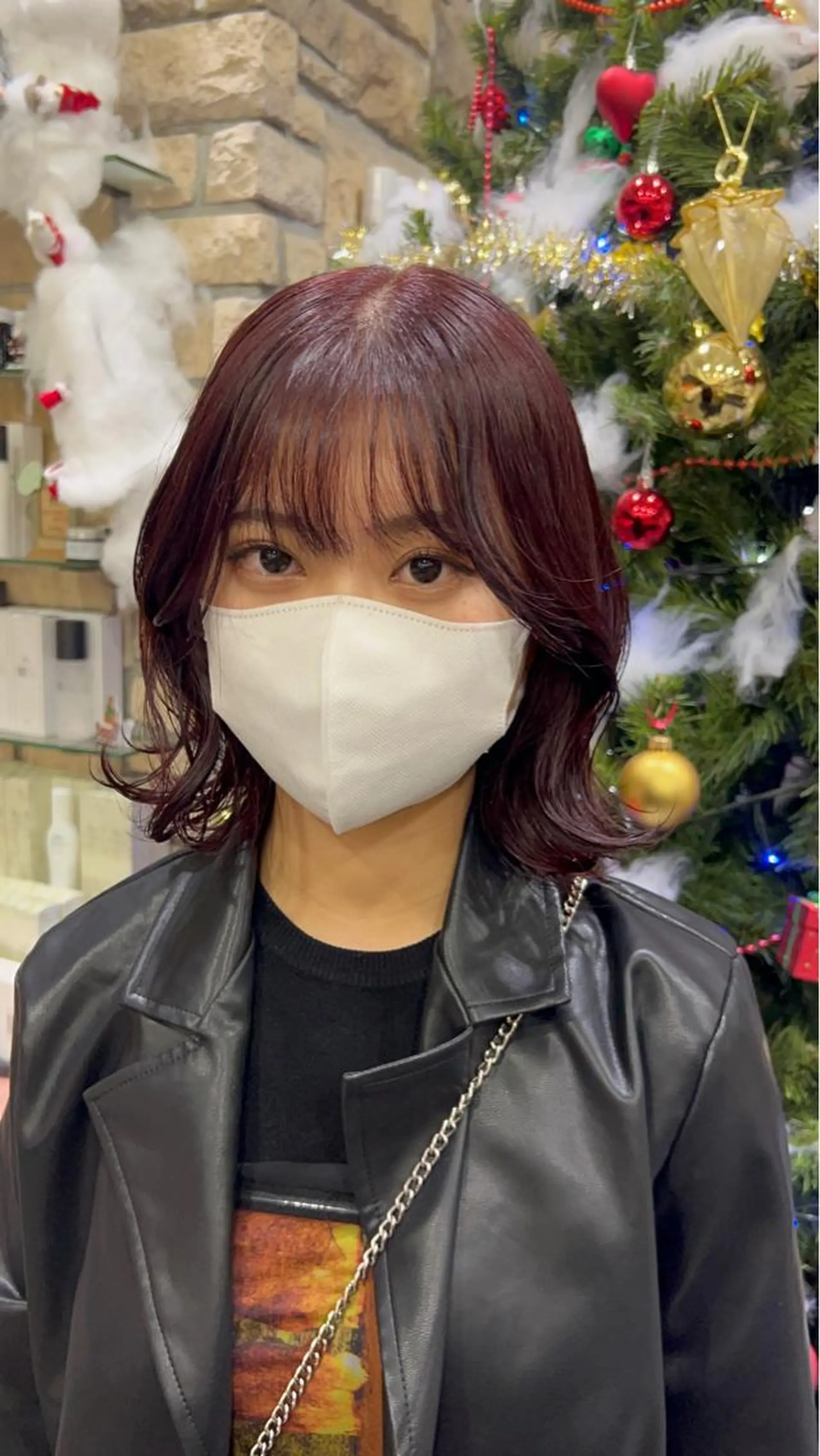 ミディアム 暖色ｶﾗｰ/ﾚｲﾔｰ ｶｯﾄ/Yunaのヘアスタイル