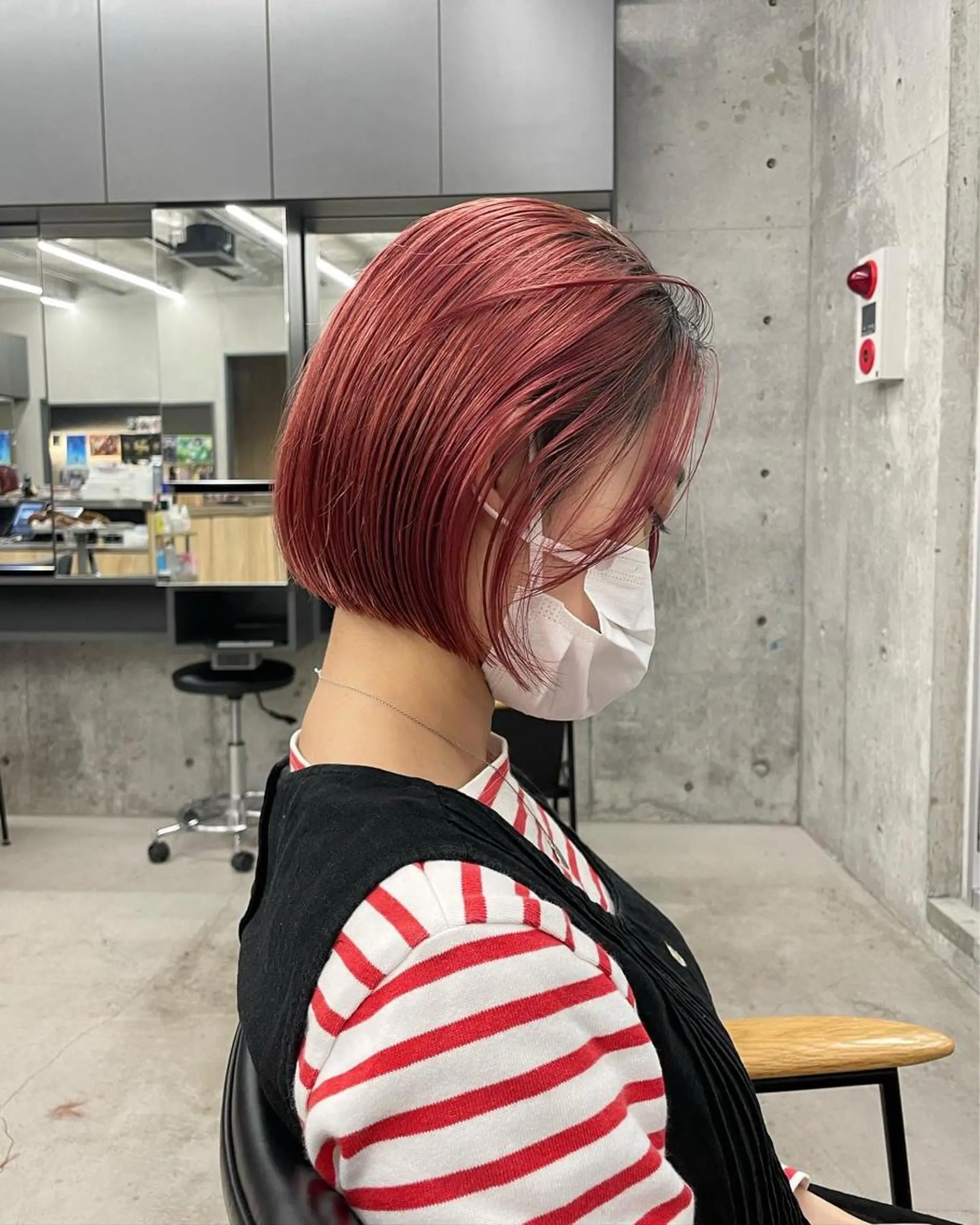 ミディアム カラー ヘアカラー トリートメント 佐伯 和佳のヘアスタイル