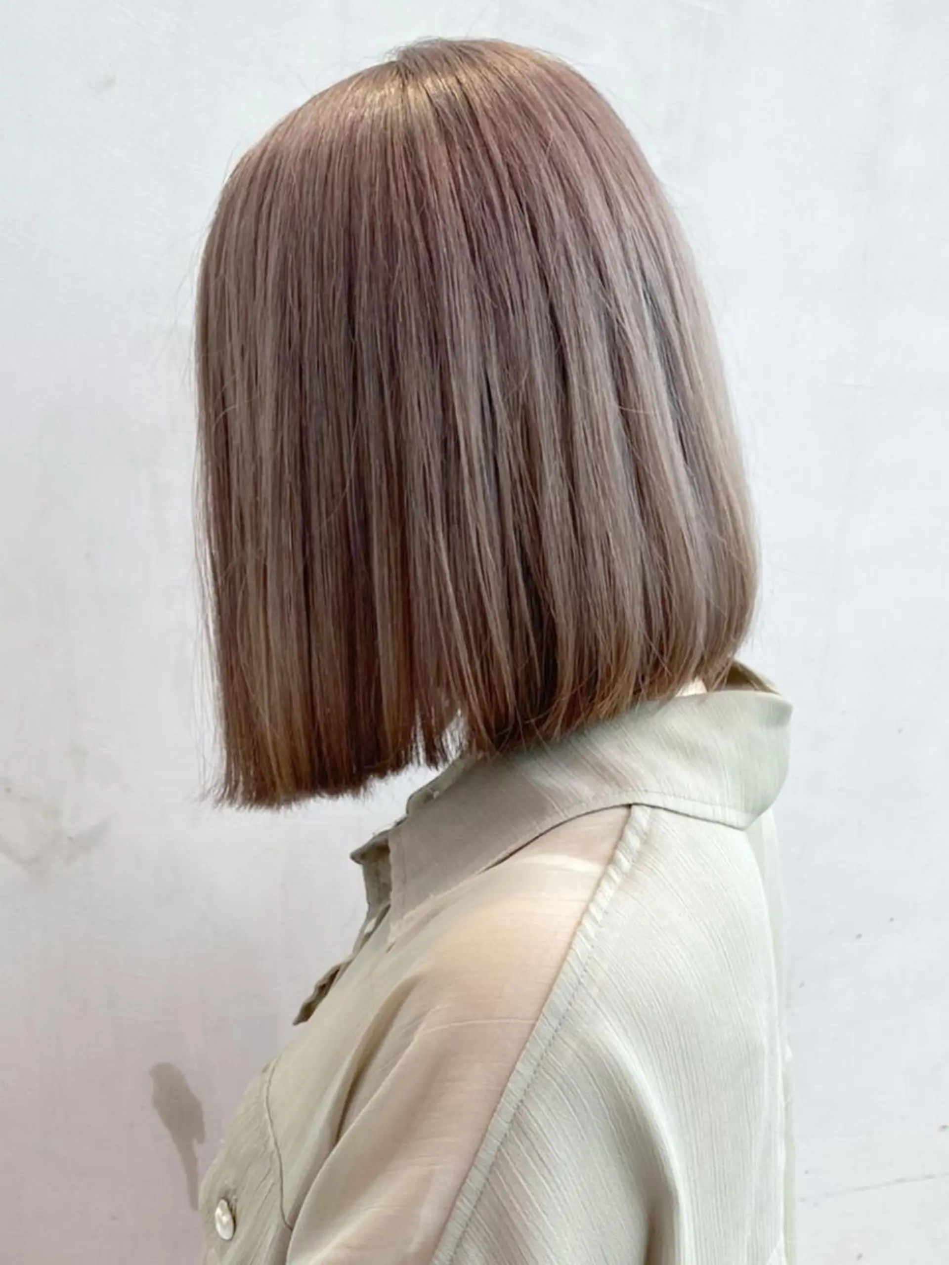 ミディアム カラー パーマ ヘアアレンジ ブラウンカラー ボブ ITbyALBUM 八王子店のヘアスタイル