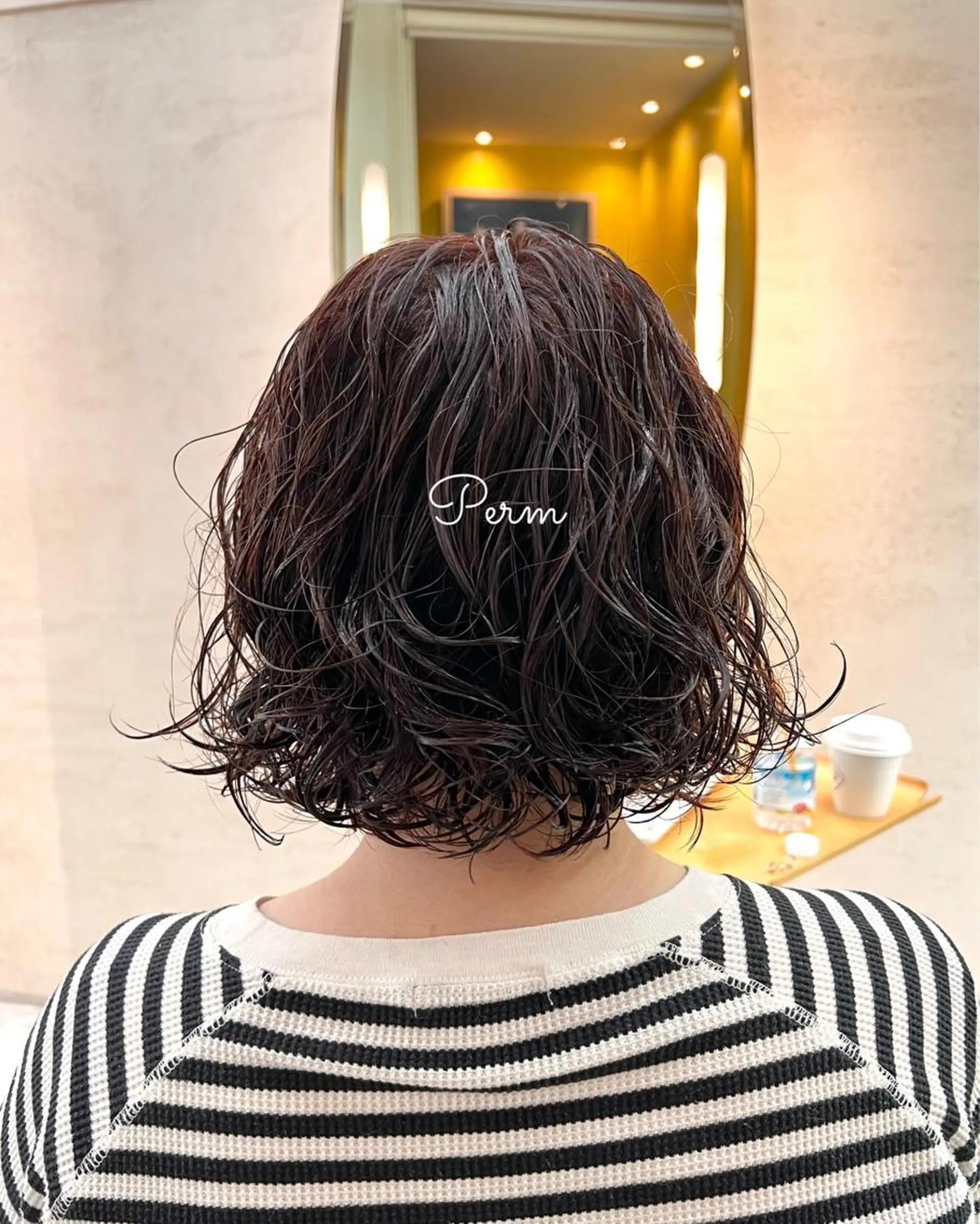 ミディアム パーマ tokute Takahashiのヘアスタイル
