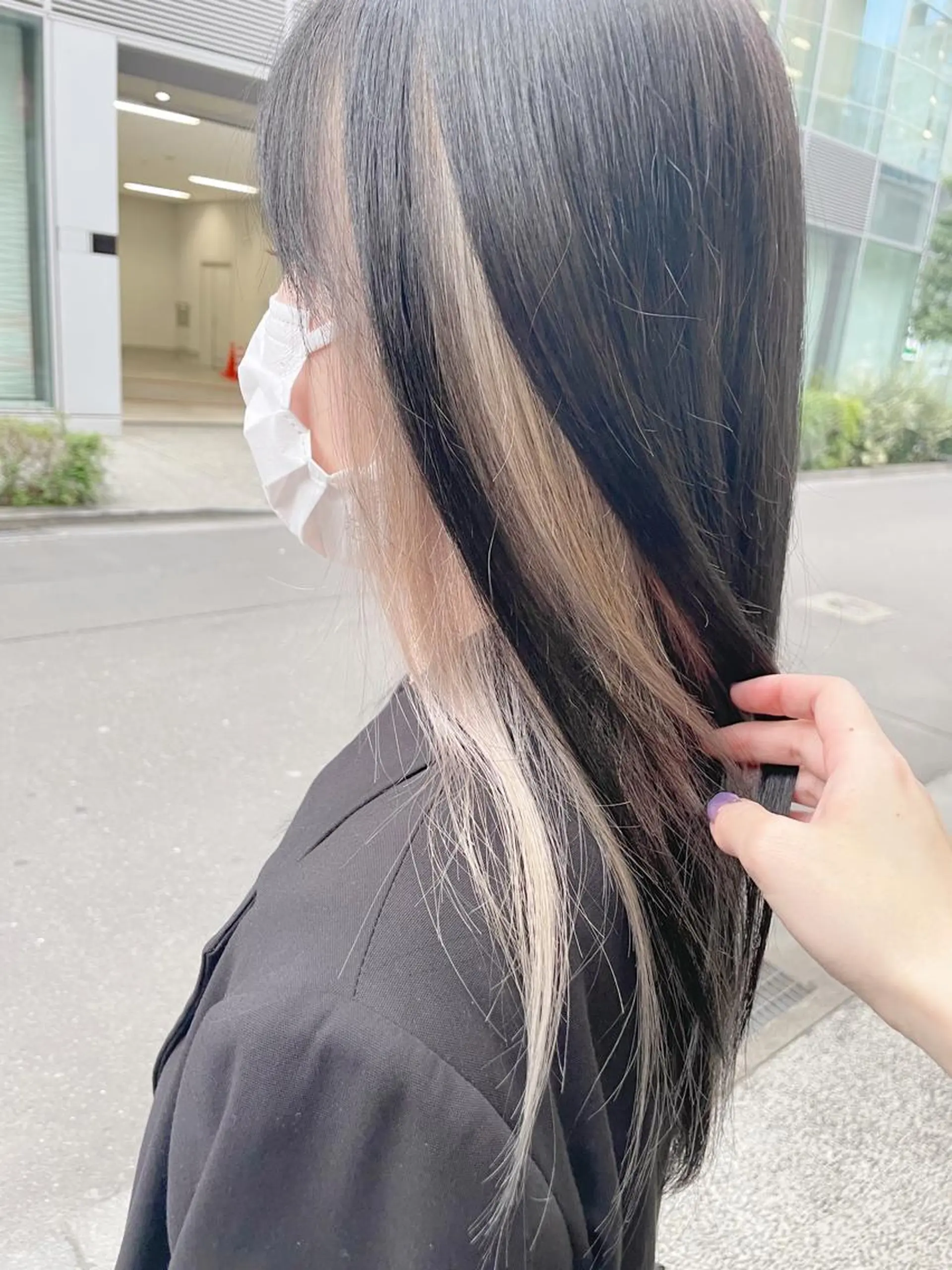 ロング カラー ベージュカラー ブリーチ ケアブリーチ インナーカラー ホワイトベージュ Blue所属・透明感カラー 🫰🏻💗 高橋舞のその他イメージ