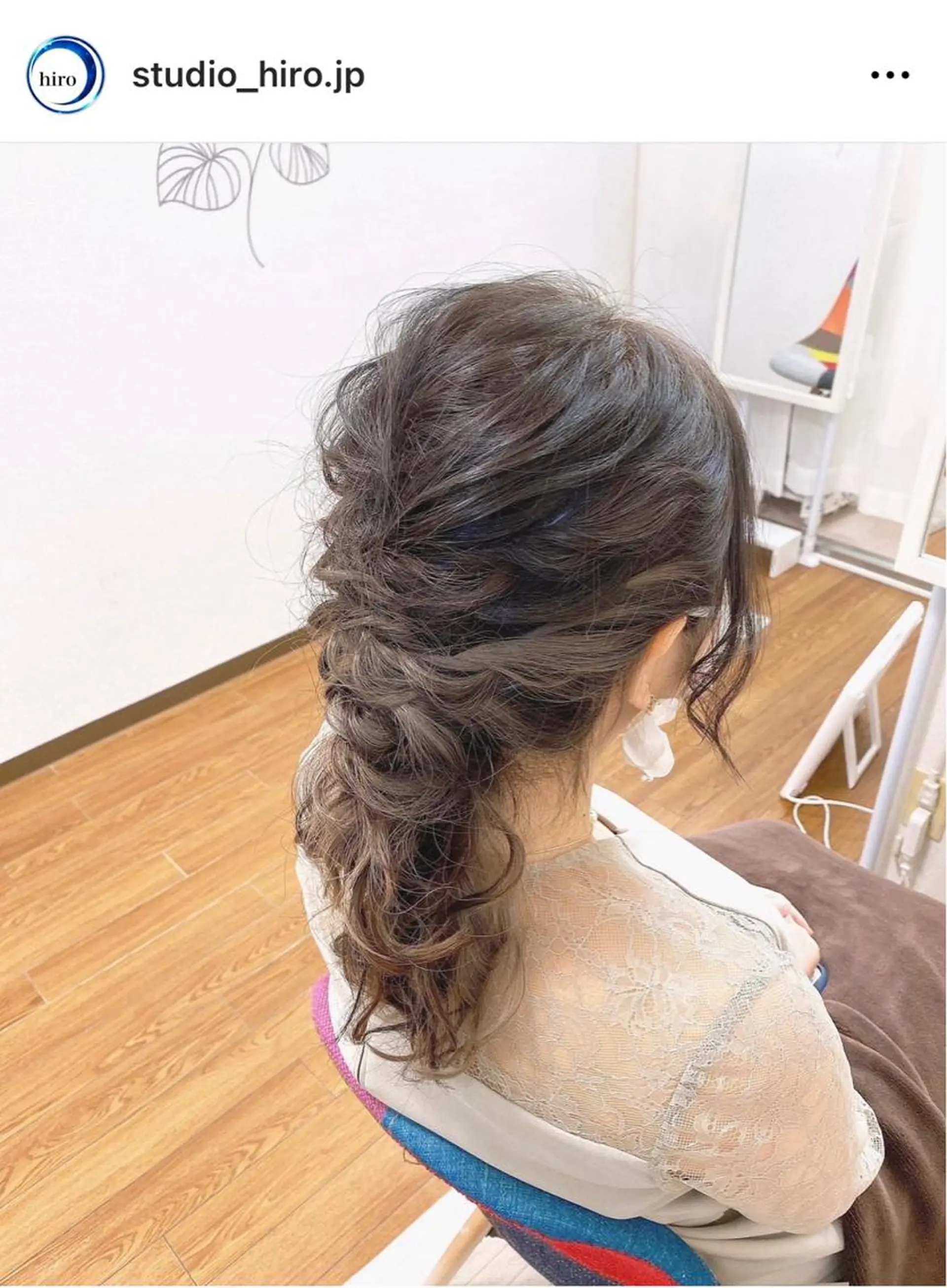 セミロング 京都.祇園セットサロン:スタジオ ヒロ【Studio hiro】所属・ヒロ(hiro) •スタジオヒロのヘアスタイル