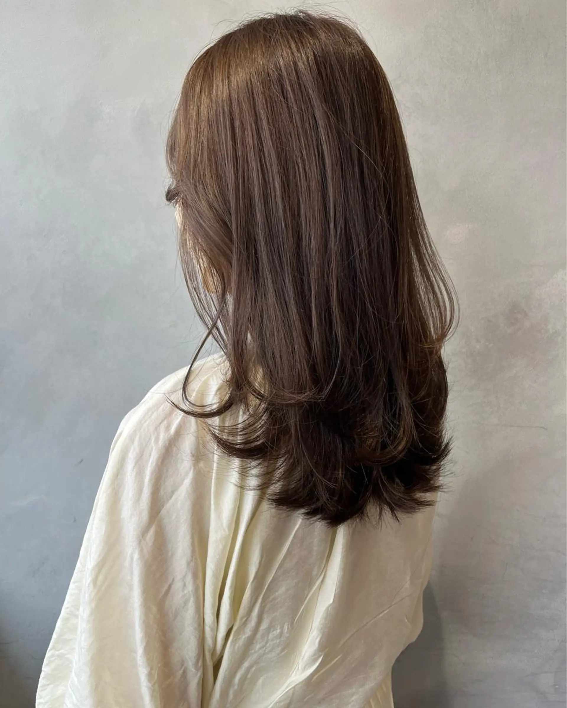 ロング ヘアカラー 奥田 蓮のヘアスタイル