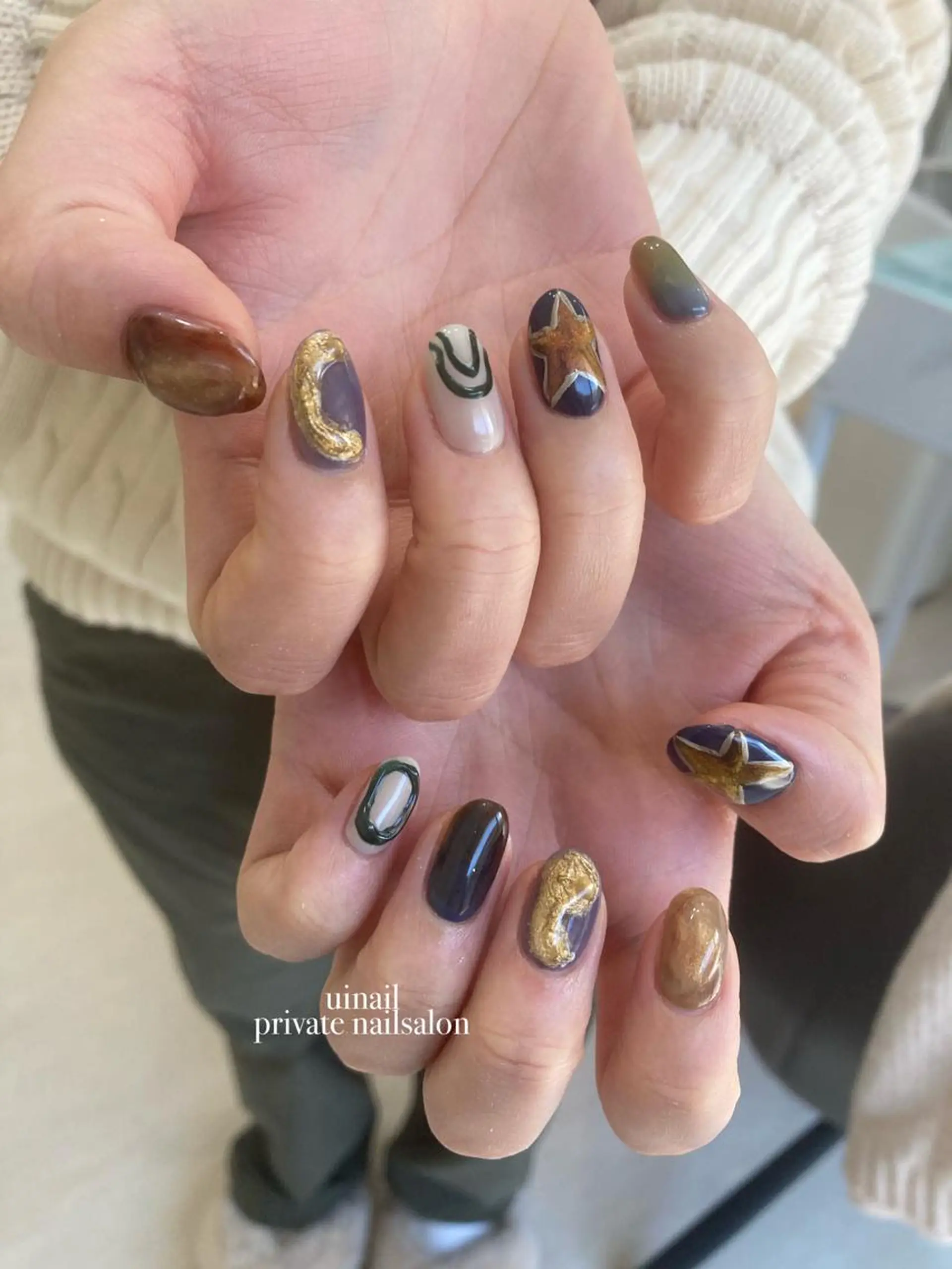 ネイル ニュアンスネイル ハンドネイル uinail mariのネイルデザイン