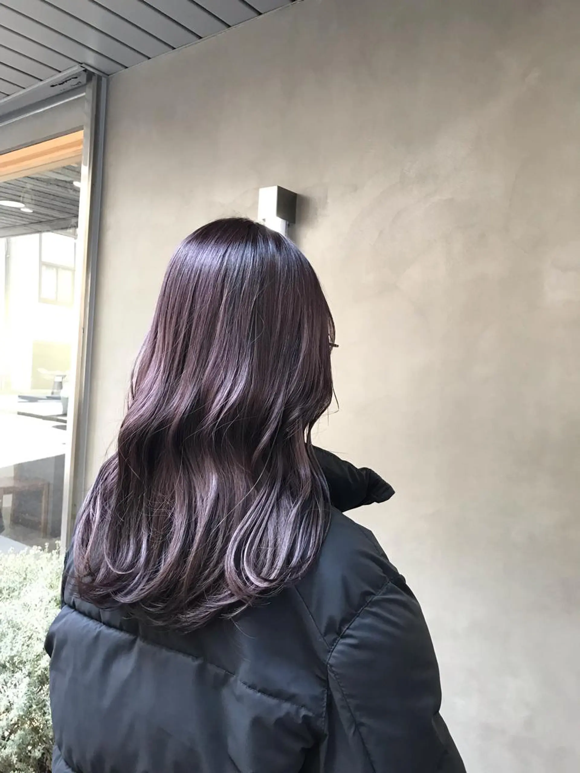 セミロング カラー ヘアアレンジ ラベンダーカラー moi-meme.soe所属・タナカ リナのヘアスタイル