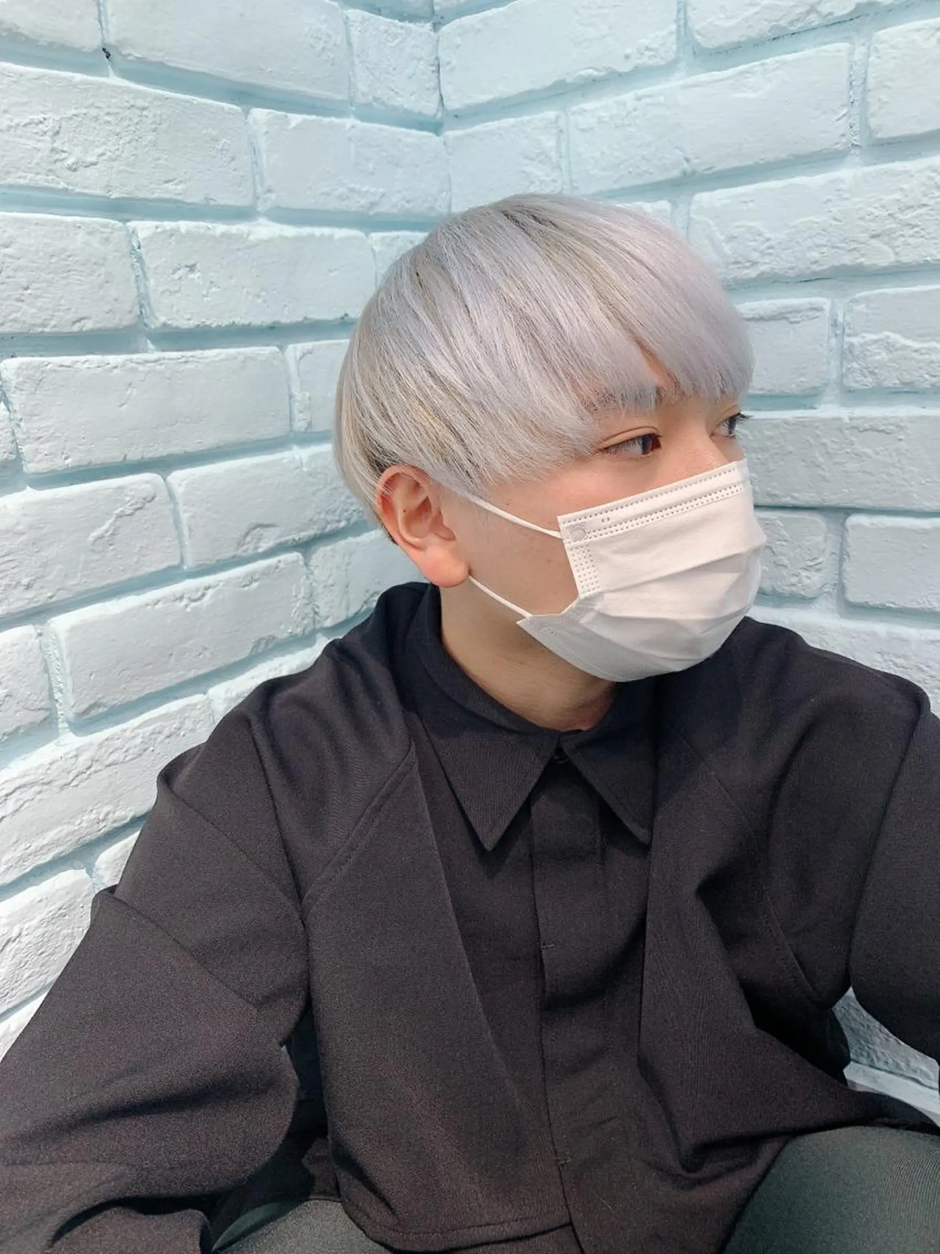 ショート カラー メンズ メンズモテパーマ💙 fuwaのヘアスタイル